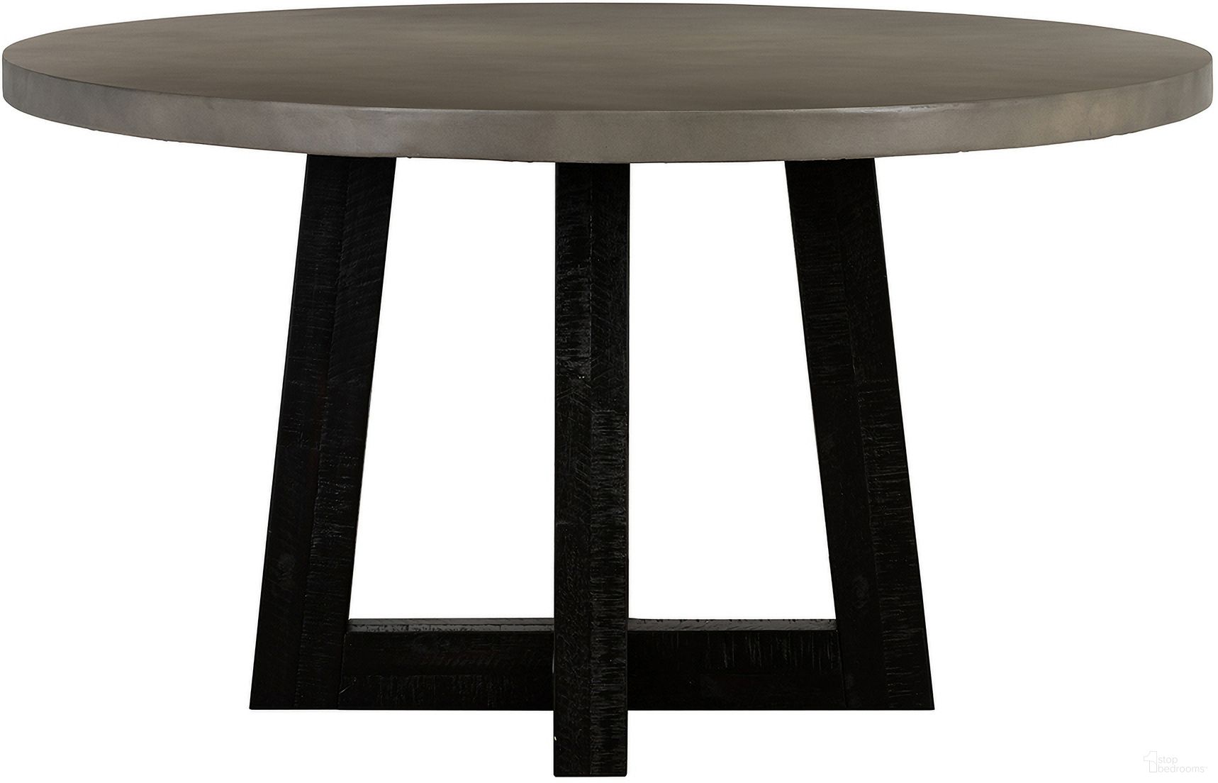 The appearance of Chester Modern Concrete and Acacia Round Dining Table designed by Armen Living in the modern / contemporary interior design. This gray piece of furniture  was selected by 1StopBedrooms from Chester Collection to add a touch of cosiness and style into your home. Sku: LCCHDICCTOP;LCCHDIWDBA. Table Base Style: Pedestal. Table Top Shape: Round. Material: Wood. Size: 55".