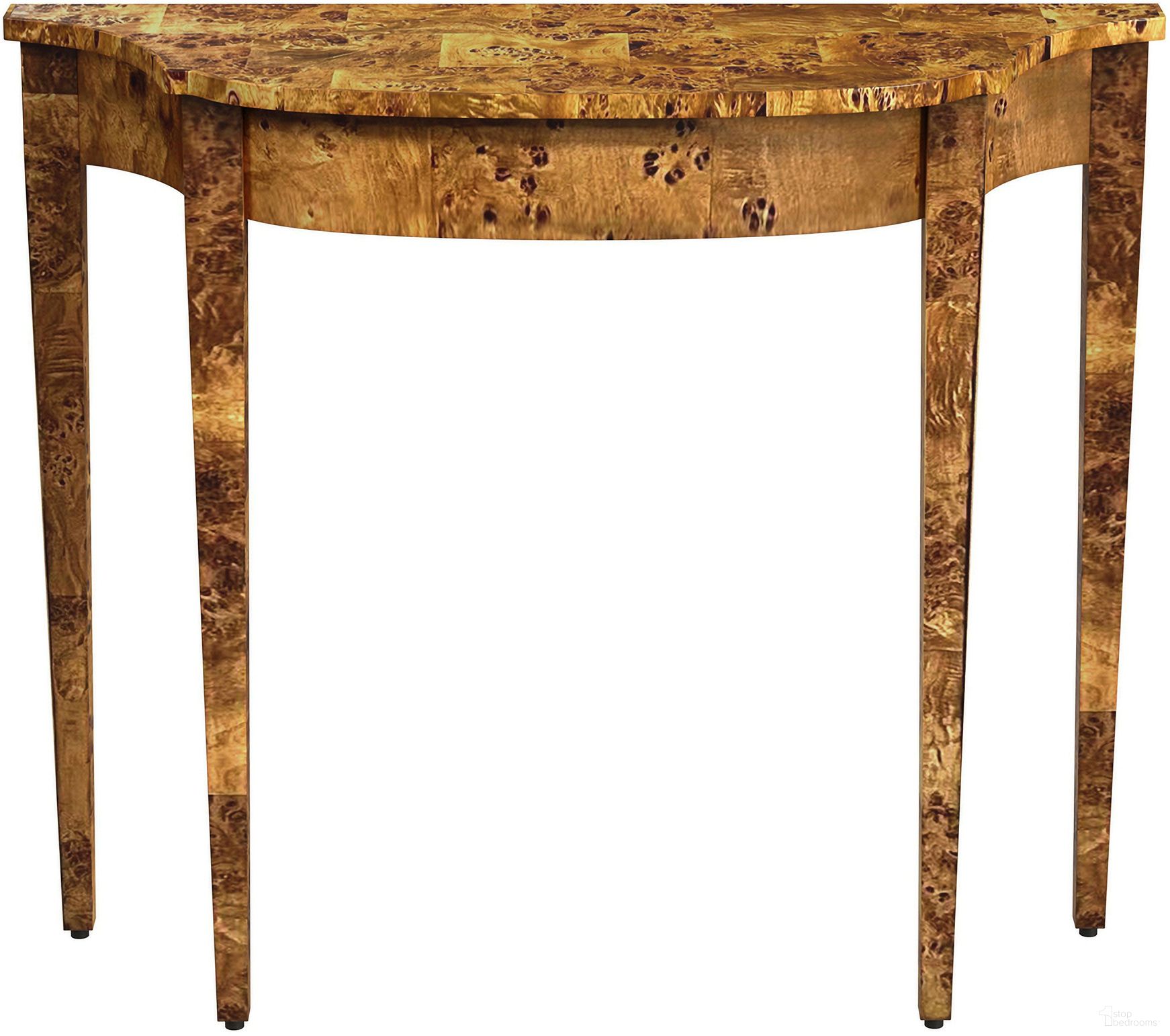 The appearance of Chester Traditional Burl 36 Inch Console Table In Medium Brown designed by Butler Specialty Company in the traditional interior design. This medium brown piece of furniture was selected by 1StopBedrooms from Chester Collection to add a touch of cosiness and style into your home. Sku: 4116442. Material: Rubberwood.