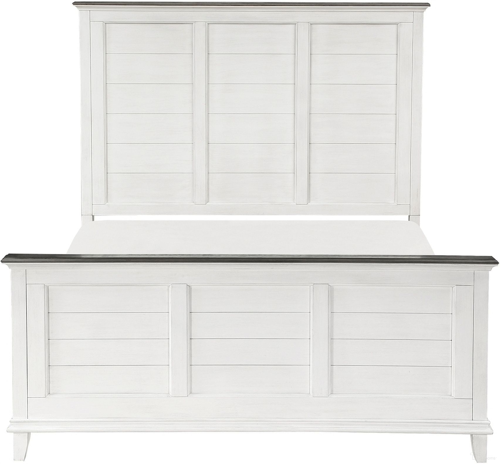 The appearance of Chesterton Eastern King Panel Bed In White and Brown designed by Homelegance in the country / farmhouse interior design. This white/brown piece of furniture was selected by 1StopBedrooms from Chesterton Collection to add a touch of cosiness and style into your home. Sku: 1463K-1;1463K-2;1463-3. Bed Type: Panel Bed. Material: Wood. Bed Size: King.