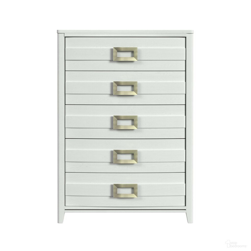 The appearance of Chett 5-Drawer Chest In White designed by Picket House in the modern / contemporary interior design. This white piece of furniture was selected by 1StopBedrooms from Chett Collection to add a touch of cosiness and style into your home. Sku: B-15990-7-CH. Material: Paper.