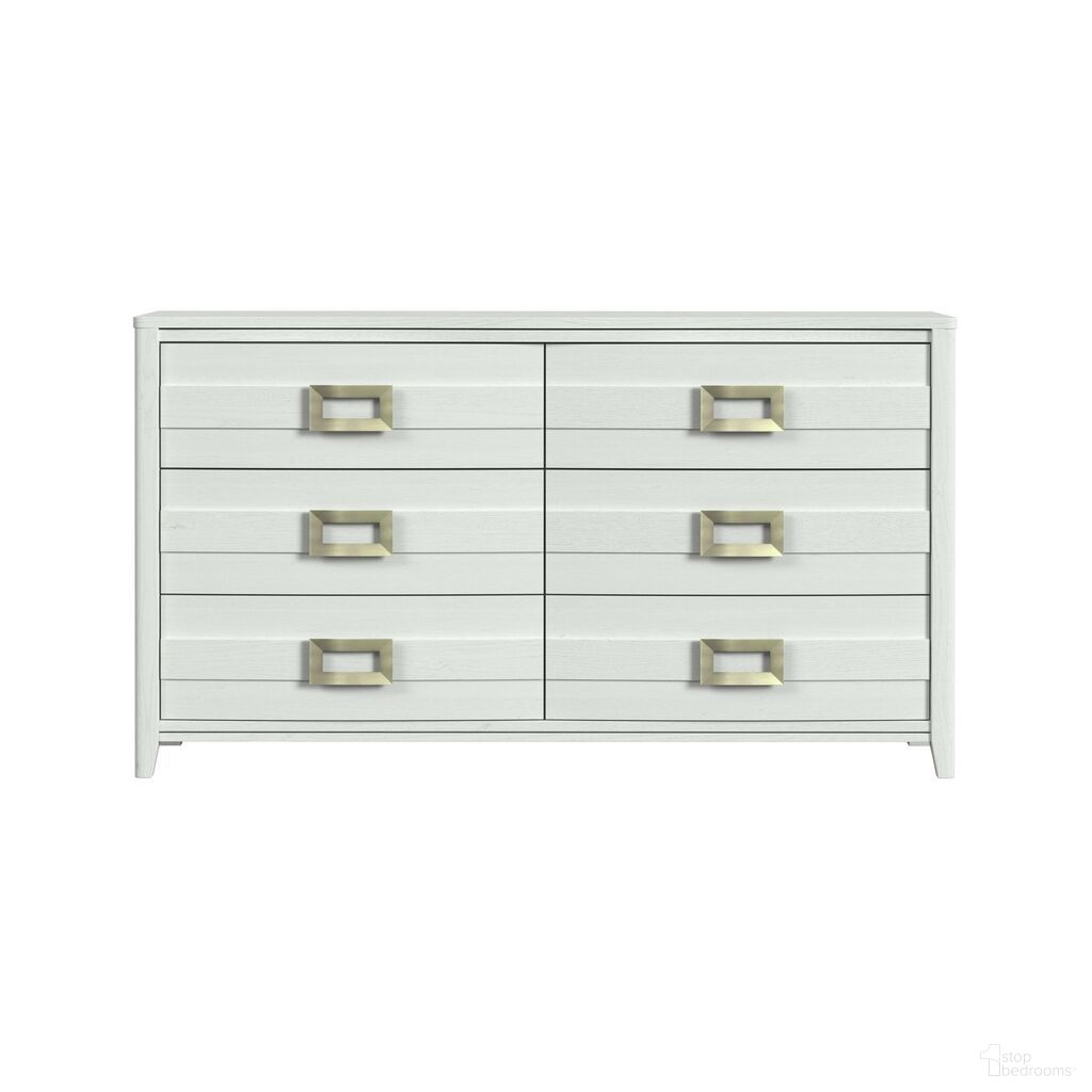 The appearance of Chett 6-Drawer Dresser In White designed by Picket House in the modern / contemporary interior design. This white piece of furniture was selected by 1StopBedrooms from Chett Collection to add a touch of cosiness and style into your home. Sku: B-15990-7-DR. Material: Paper.