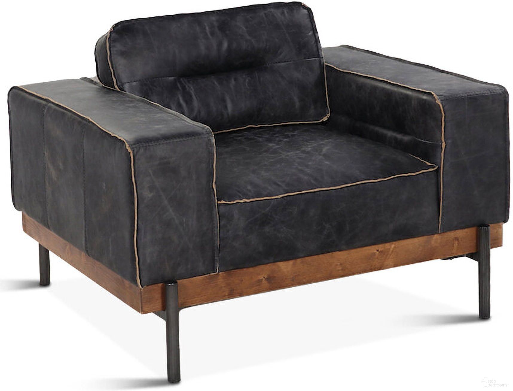 The appearance of Chiavari Leather Armchair In Antique Ebony designed by Home Trends and Design in the modern / contemporary interior design. This antique ebony piece of furniture  was selected by 1StopBedrooms from Chiavari Collection to add a touch of cosiness and style into your home. Sku: ZWCIAMCHAE. Material: Leather.