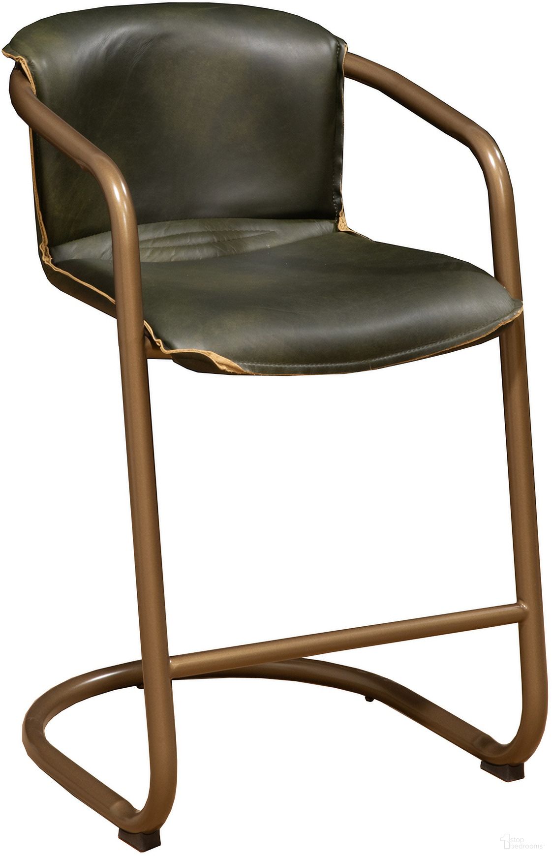 The appearance of Chiavari Leather Counter Chair In Emerald Green - Set of 2 designed by Home Trends and Design in the transitional interior design. This emerald green piece of furniture  was selected by 1StopBedrooms from Chiavari Collection to add a touch of cosiness and style into your home. Sku: ZWCICC22EG. Material: Steel.