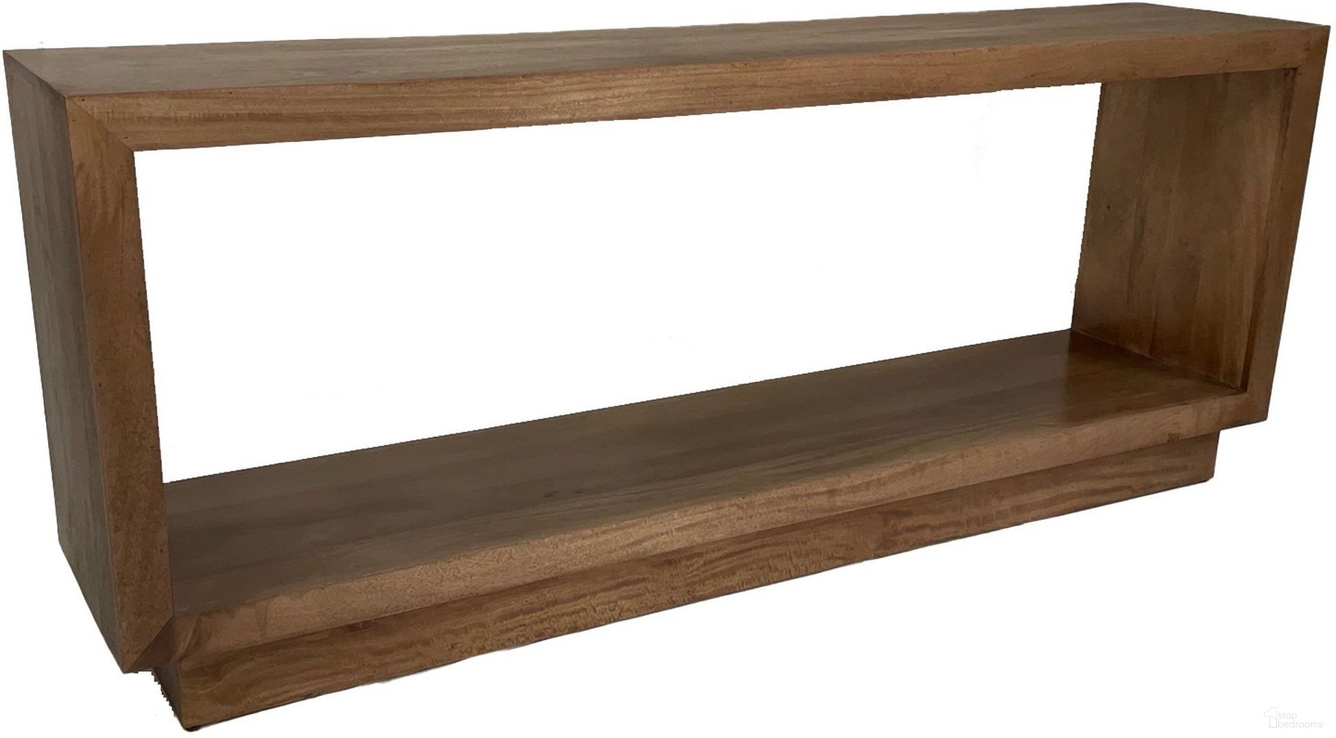 Chicago Solid Mango Wood Rectangular 84 Inch Console Table In Brown