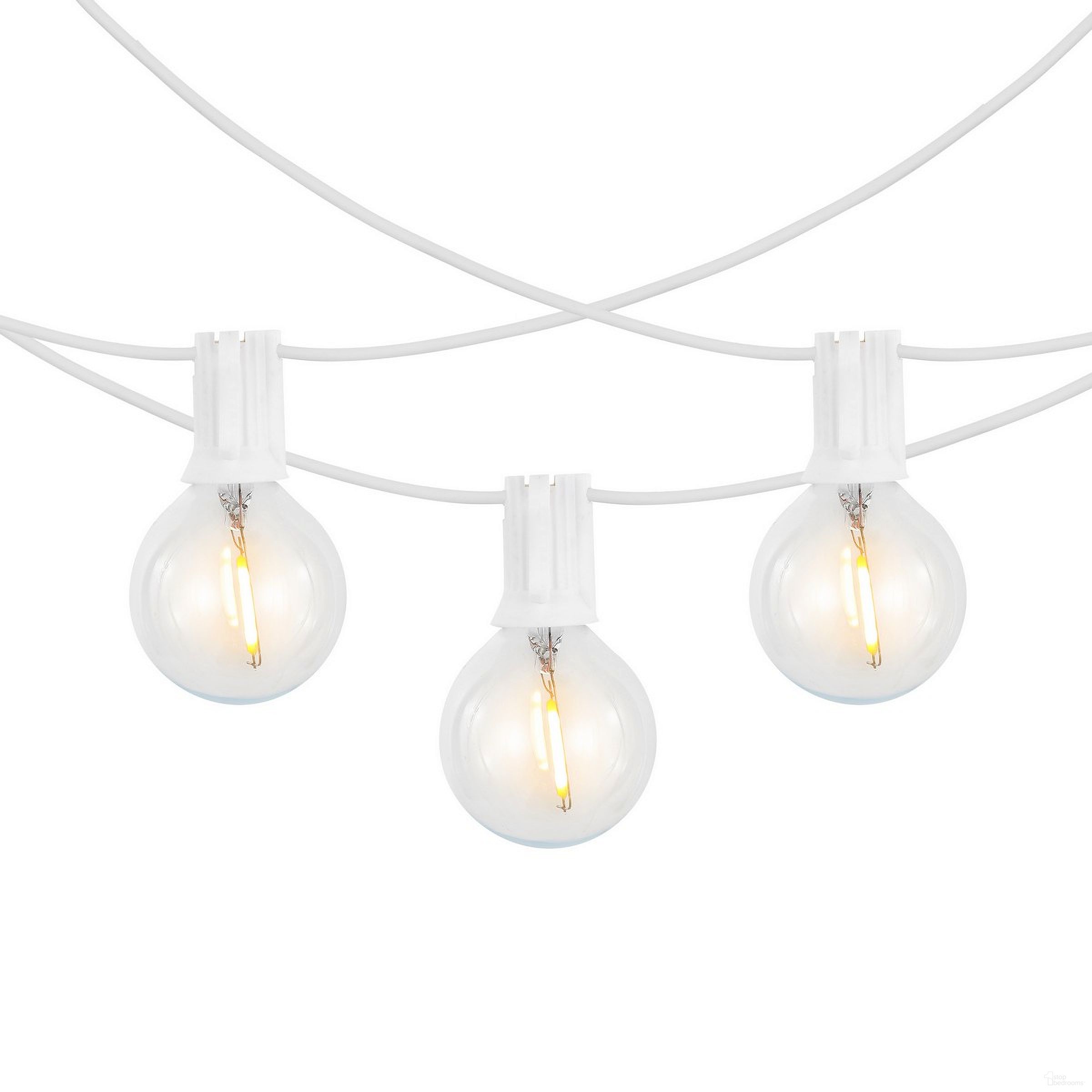 The appearance of Chiera Led Outdoor String Lights in White designed by Safavieh in the modern / contemporary interior design. This white piece of furniture was selected by 1StopBedrooms from Chiera Collection to add a touch of cosiness and style into your home. Sku: PLT4042A. Material: Metal.