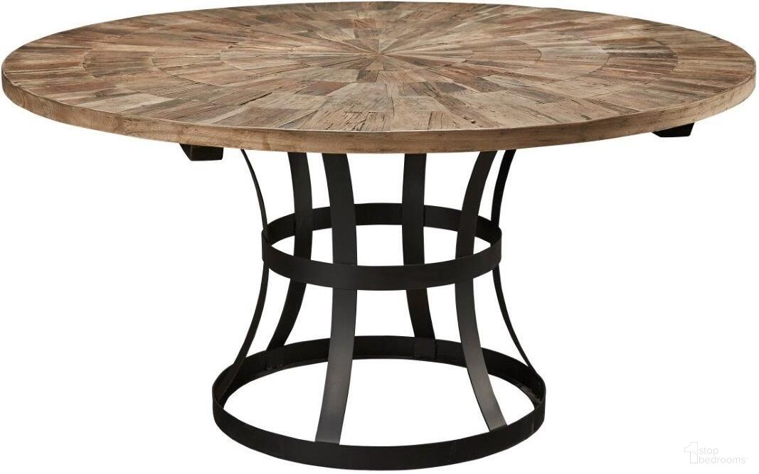 The appearance of Chips Dining Table designed by Furniture Classics in the transitional interior design. This natural piece of furniture  was selected by 1StopBedrooms from  to add a touch of cosiness and style into your home. Sku: 40-73. Table Base Style: Pedestal. Table Top Shape: Round. Material: Wood. Size: 60".