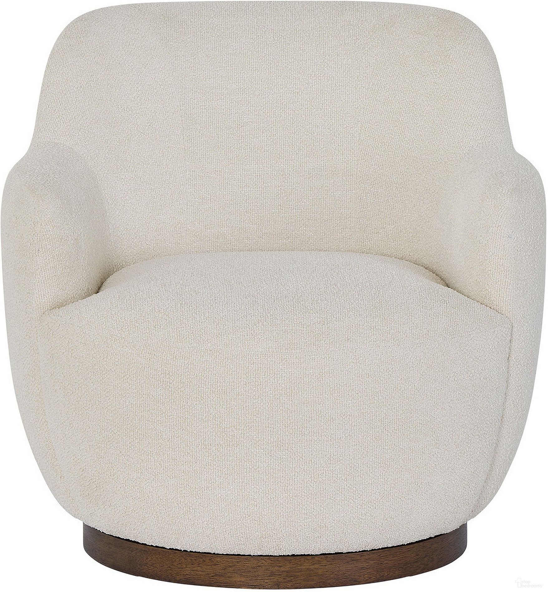 Chloe Occasional Swivel Chair In Cream