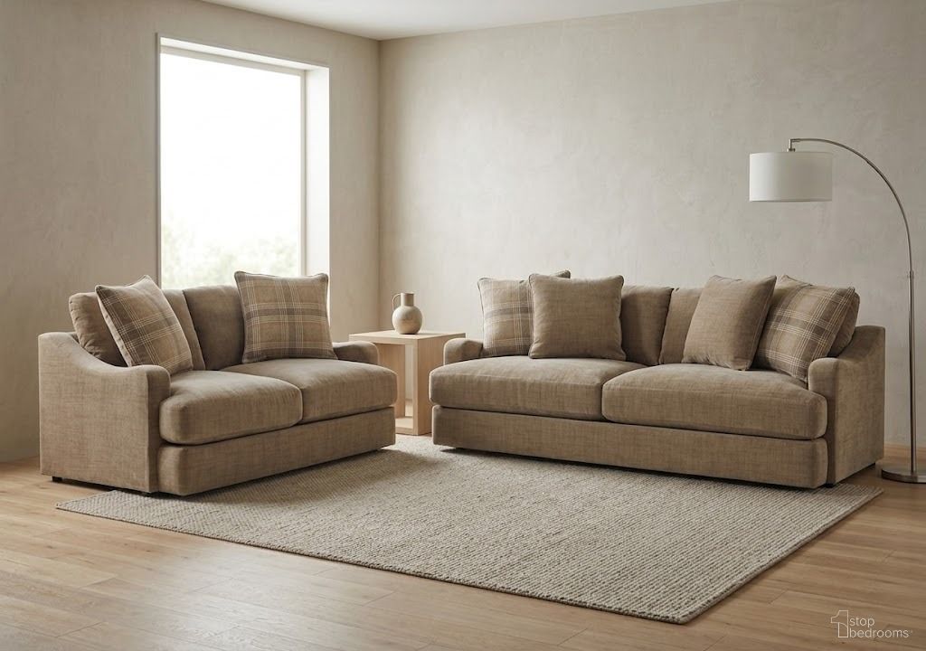 ChloeeAnne Living Room Set In Honey