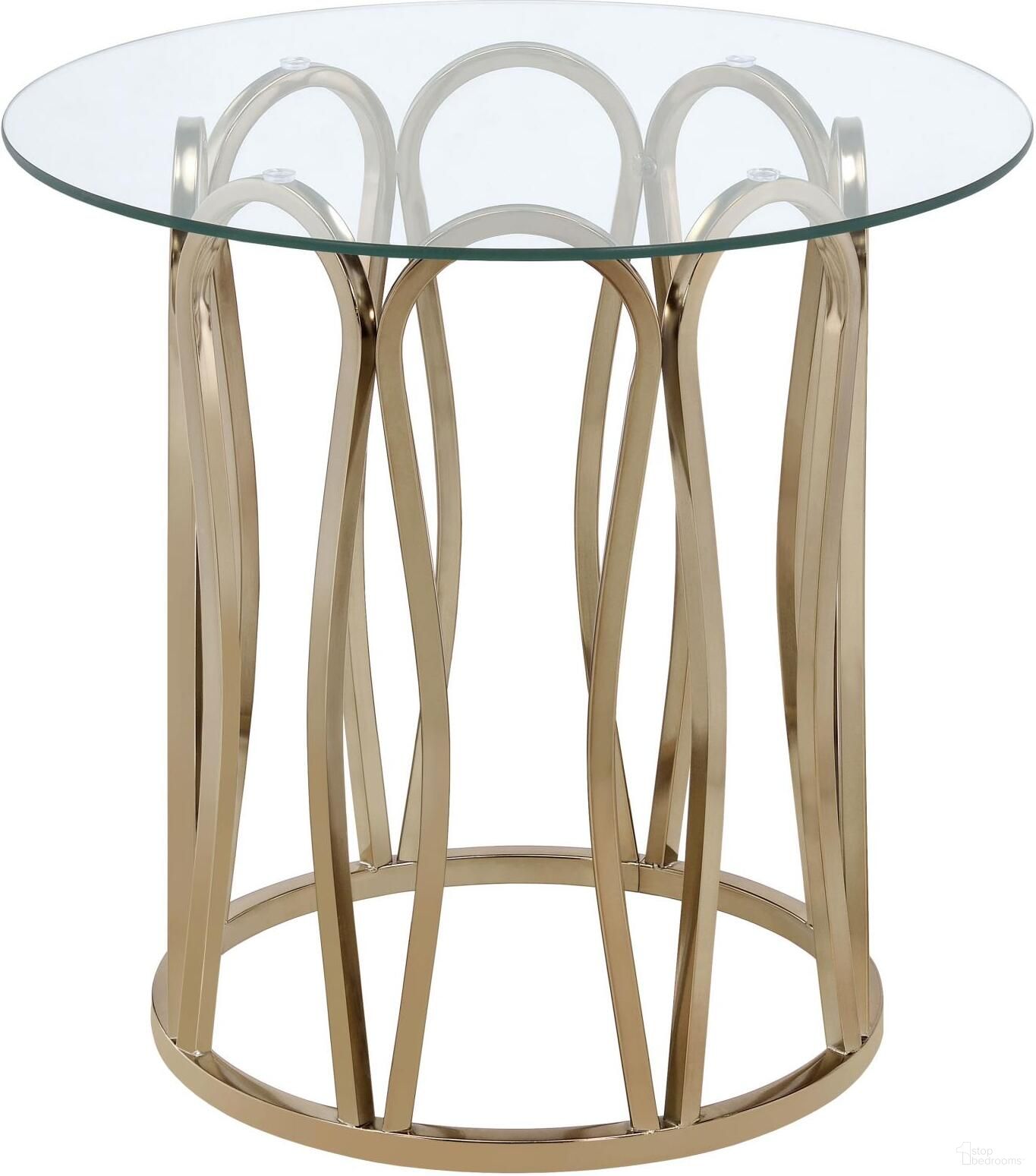 The appearance of Monett Round End Table Chocolate Chrome and Clear designed by Coaster in the glam interior design. This chrome piece of furniture  was selected by 1StopBedrooms from Monett Collection to add a touch of cosiness and style into your home. Sku: 708057. Material: Metal.