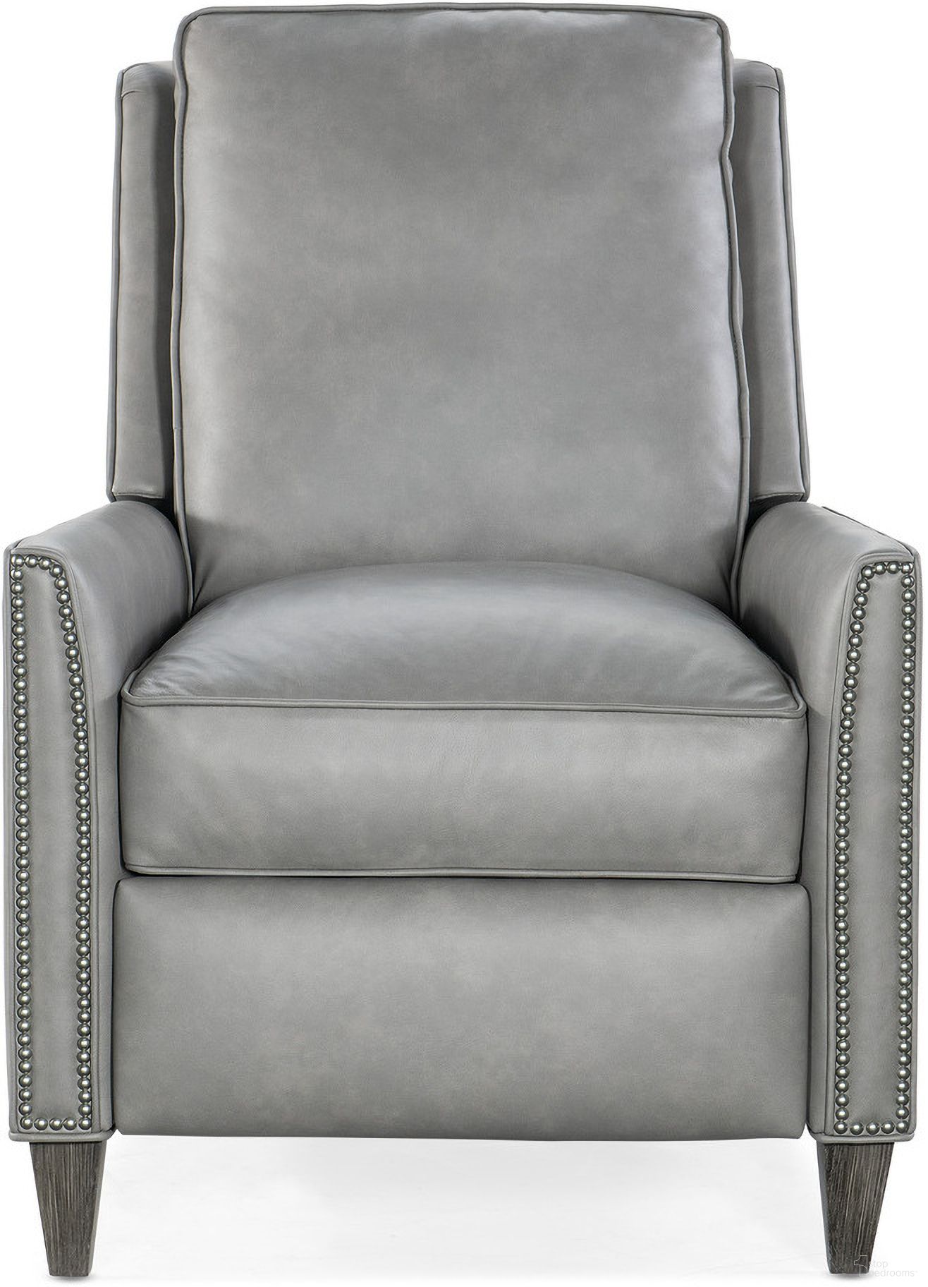 The appearance of Christopher Reclining Chair In Cement designed by Bradington Young in the transitional interior design. This cement piece of furniture was selected by 1StopBedrooms from BYX Collection to add a touch of cosiness and style into your home. Sku: BYX-3318980013-91. Material: Leather.