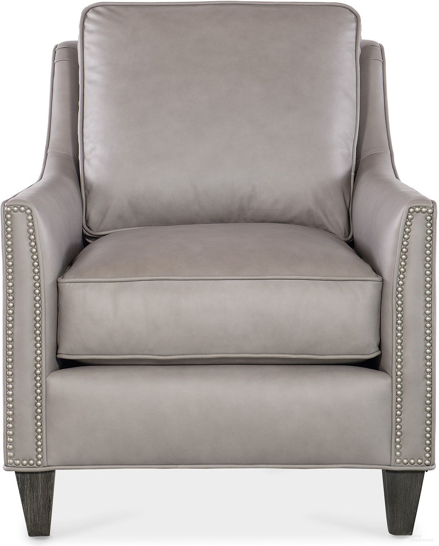 The appearance of Christopher Stationary Chair In Cement designed by Bradington Young in the transitional interior design. This cement piece of furniture was selected by 1StopBedrooms from BYX Collection to add a touch of cosiness and style into your home. Sku: BYX-318-25-980013-91STPN. Material: Leather.