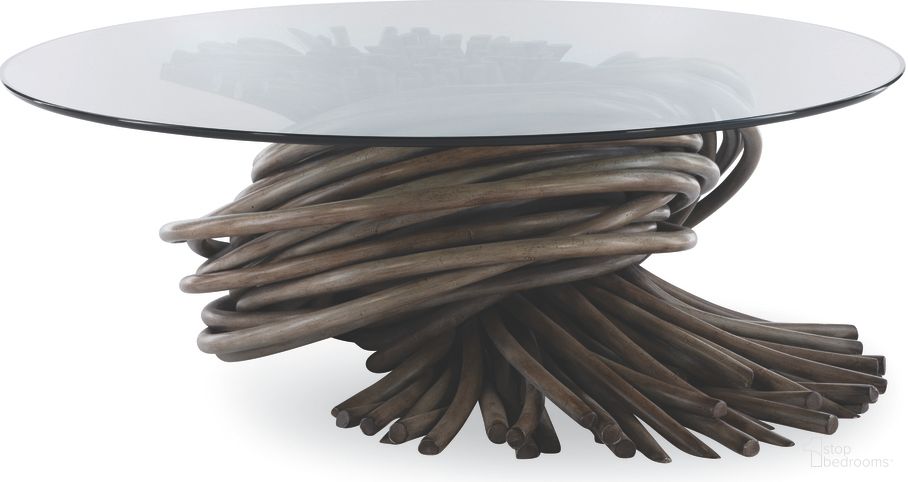 The appearance of Chronograph Knot Cocktail Table In Grey designed by Century Furniture in the modern / contemporary interior design. This grey piece of furniture was selected by 1StopBedrooms from Curate Collection to add a touch of cosiness and style into your home. Sku: CT2037B-GR;CTGLASS-44. Material: Rattan.