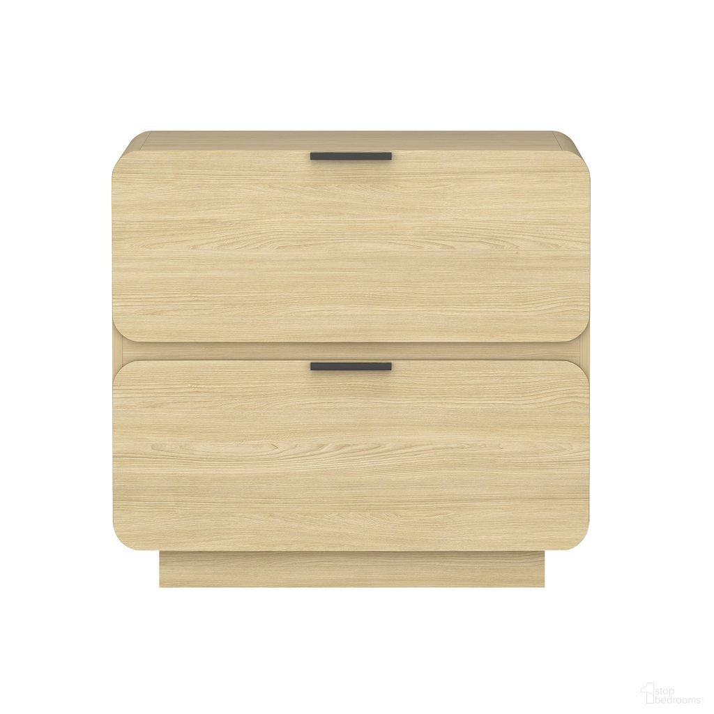 The appearance of Chrystie Contemporary Modern Nightstand in Natural designed by Manhattan Comfort in the modern / contemporary interior design. This natural piece of furniture was selected by 1StopBedrooms from Chrystie Collection to add a touch of cosiness and style into your home. Sku: NS016-NA. Material: MDP.