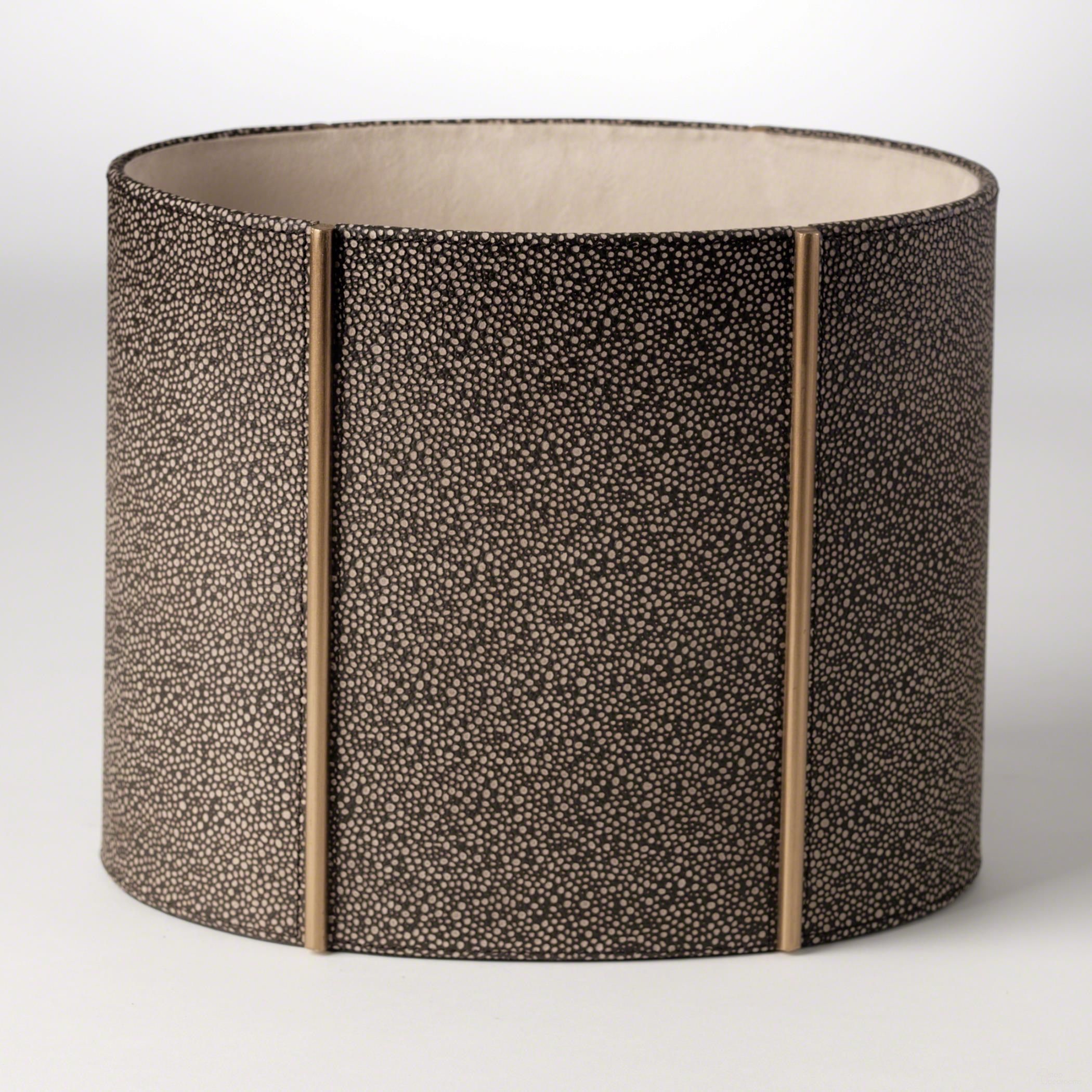 The appearance of Churchill Oval Wastebasket In Gray designed by Global Views in the modern / contemporary interior design. This gray piece of furniture  was selected by 1StopBedrooms from Churchill Collection to add a touch of cosiness and style into your home. Sku: 790326. Material: Leather.
