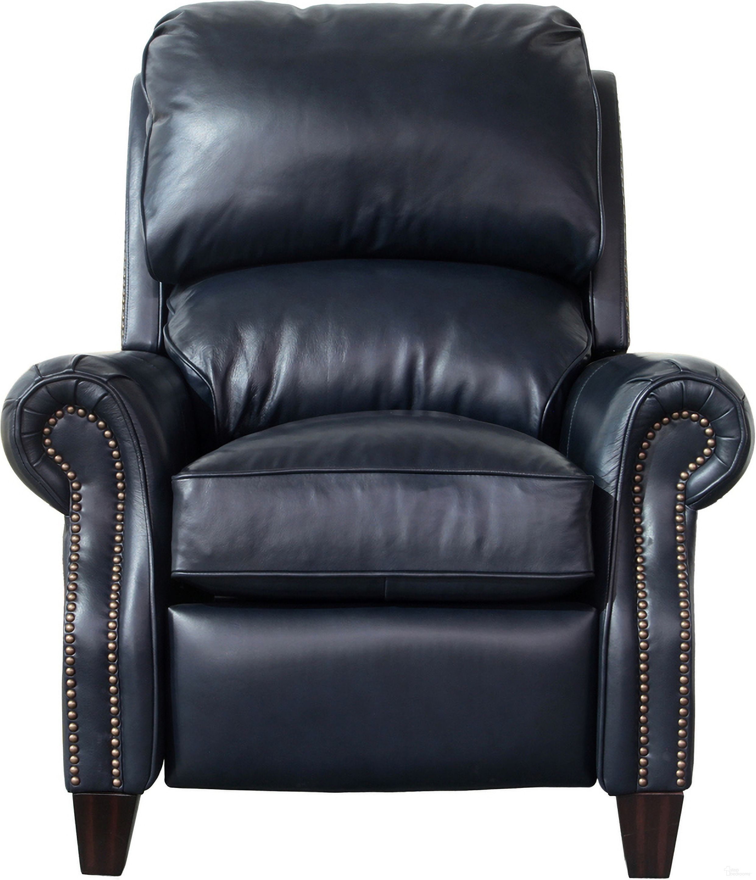 The appearance of Churchill Recliner In Blue designed by BarcaLounger in the traditional interior design. This blue piece of furniture  was selected by 1StopBedrooms from Churchill Collection to add a touch of cosiness and style into your home. Sku: 74440570047. Material: Leather.