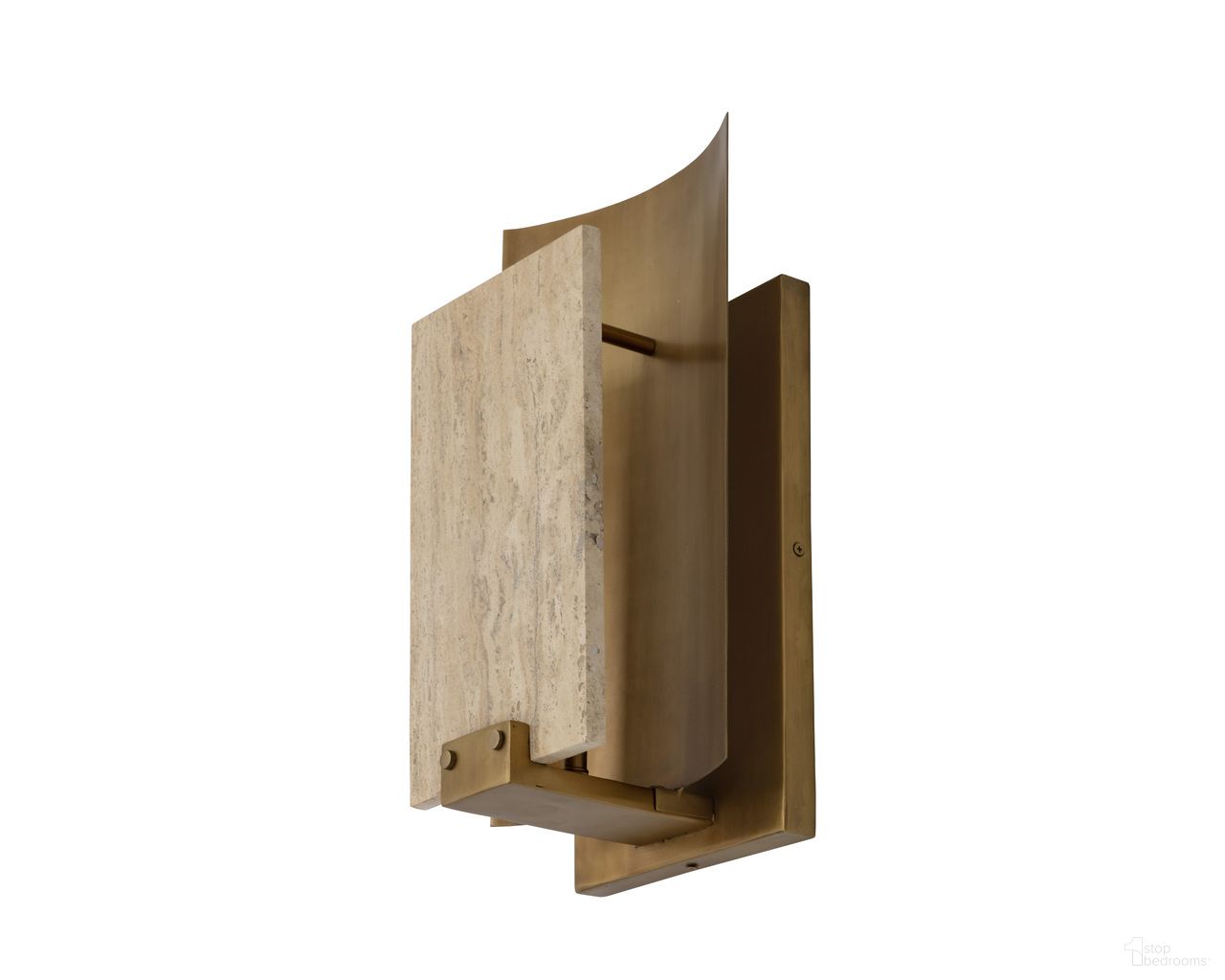 Ciana Sconce In Natural and Antique Brass
