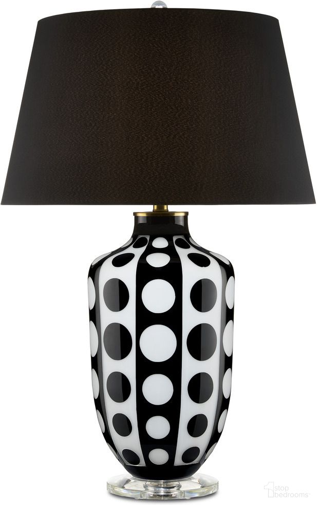 Cicero Black and White Table Lamp by Currey & Company | 1StopBedrooms