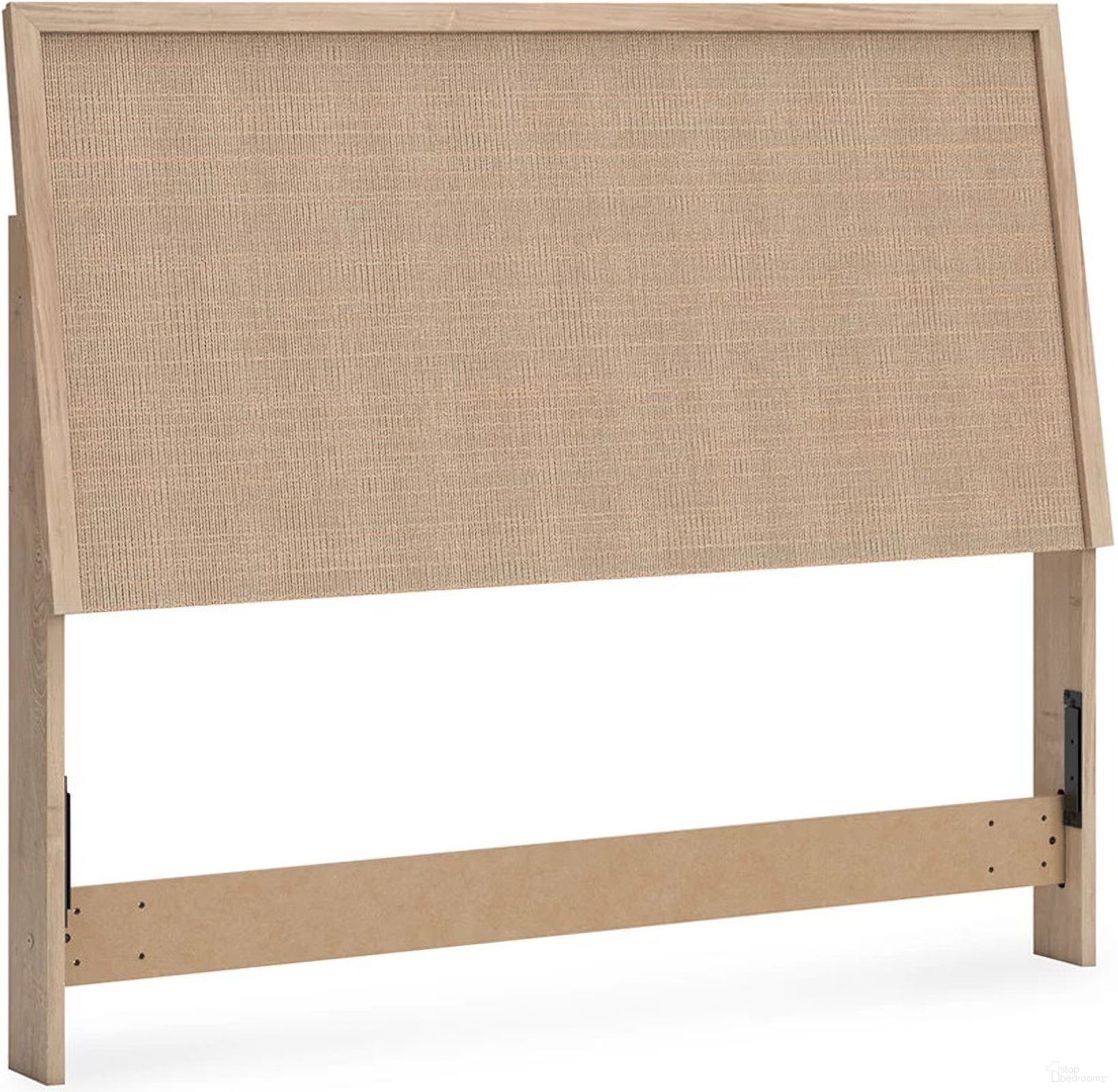 The appearance of Cielden Queen Panel Headboard In Two-tone designed by Signature Design by Ashley in the modern / contemporary interior design. This two-tone piece of furniture  was selected by 1StopBedrooms from Cielden Collection to add a touch of cosiness and style into your home. Sku: B1199-57. Material: Wood. Bed Size: Queen.