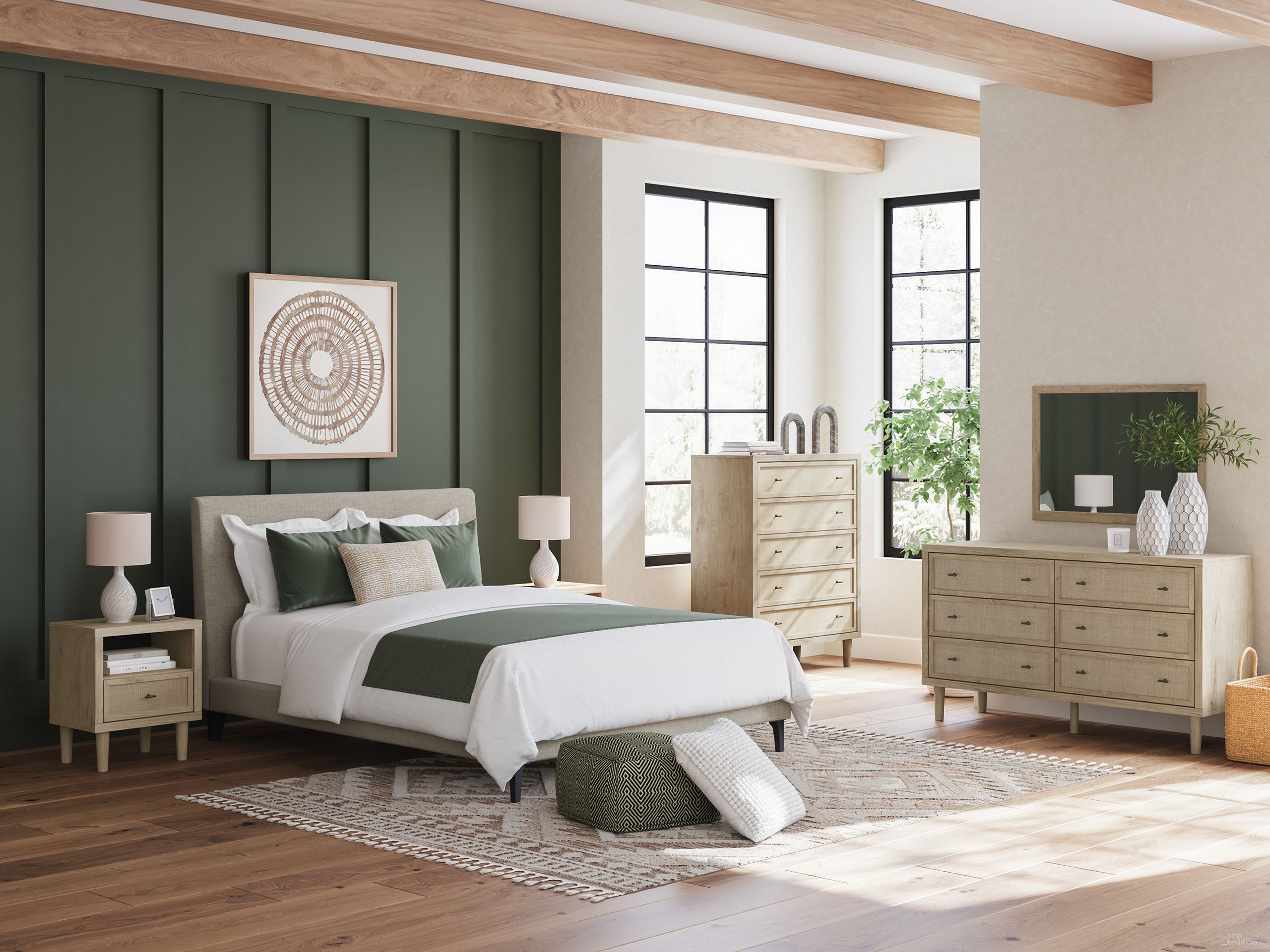 The appearance of Cielden Upholstered Bedroom Set In Soft Grey designed by Signature Design by Ashley in the modern / contemporary interior design. This soft grey piece of furniture was selected by 1StopBedrooms from Cielden Collection to add a touch of cosiness and style into your home. Sku: B1199-81;B1199-91;B1199-231. Material: Fabric. Bed Size: Queen.