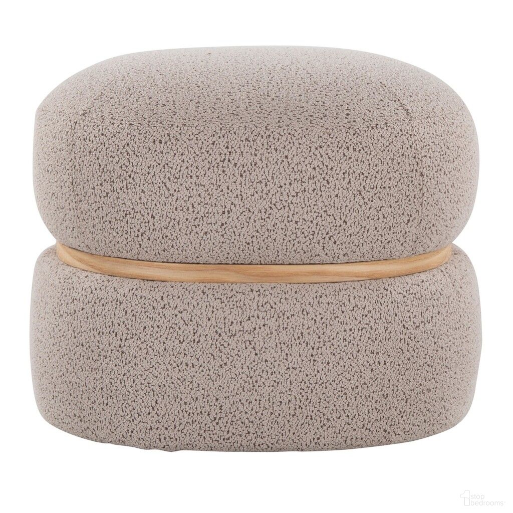 The appearance of Cinch Pouf Ottoman In Natural and Beige designed by Lumisource in the modern / contemporary interior design. This natural and beige piece of furniture was selected by 1StopBedrooms from Cinch Collection to add a touch of cosiness and style into your home. Sku: OT-CINCH NABG. Material: Foam.