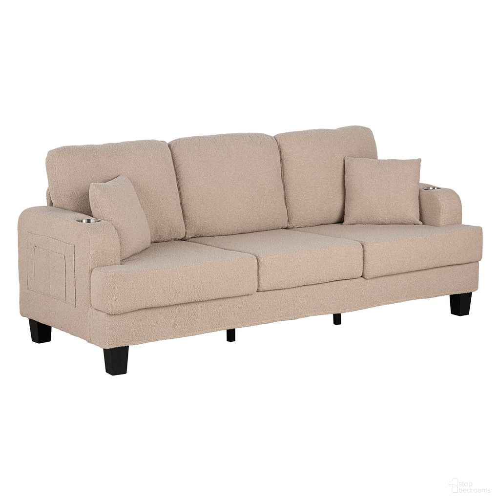The appearance of Cinderford Sofa In Beige designed by Furniture of America in the modern / contemporary interior design. This beige piece of furniture was selected by 1StopBedrooms from Cinderford Collection to add a touch of cosiness and style into your home. Sku: SL6936BG-SF-1;SL6936BG-SF-2. Material: Fabric.