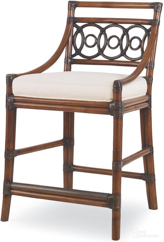 The appearance of Circles Counter Stool In Flax designed by Century Furniture in the modern / contemporary interior design. This flax piece of furniture was selected by 1StopBedrooms from Curate Collection to add a touch of cosiness and style into your home. Sku: CT2007C-FL. Material: Rattan.