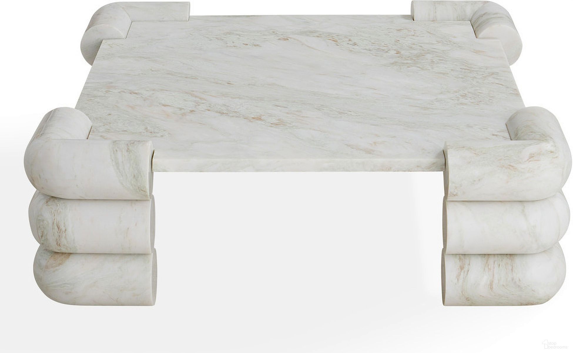 The appearance of Circuit Marble Cocktail Table In White designed by Jonathan Adler in the modern / contemporary interior design. This white marble piece of furniture was selected by 1StopBedrooms from Circuit Collection to add a touch of cosiness and style into your home. Sku: 33966. Material: Marble.