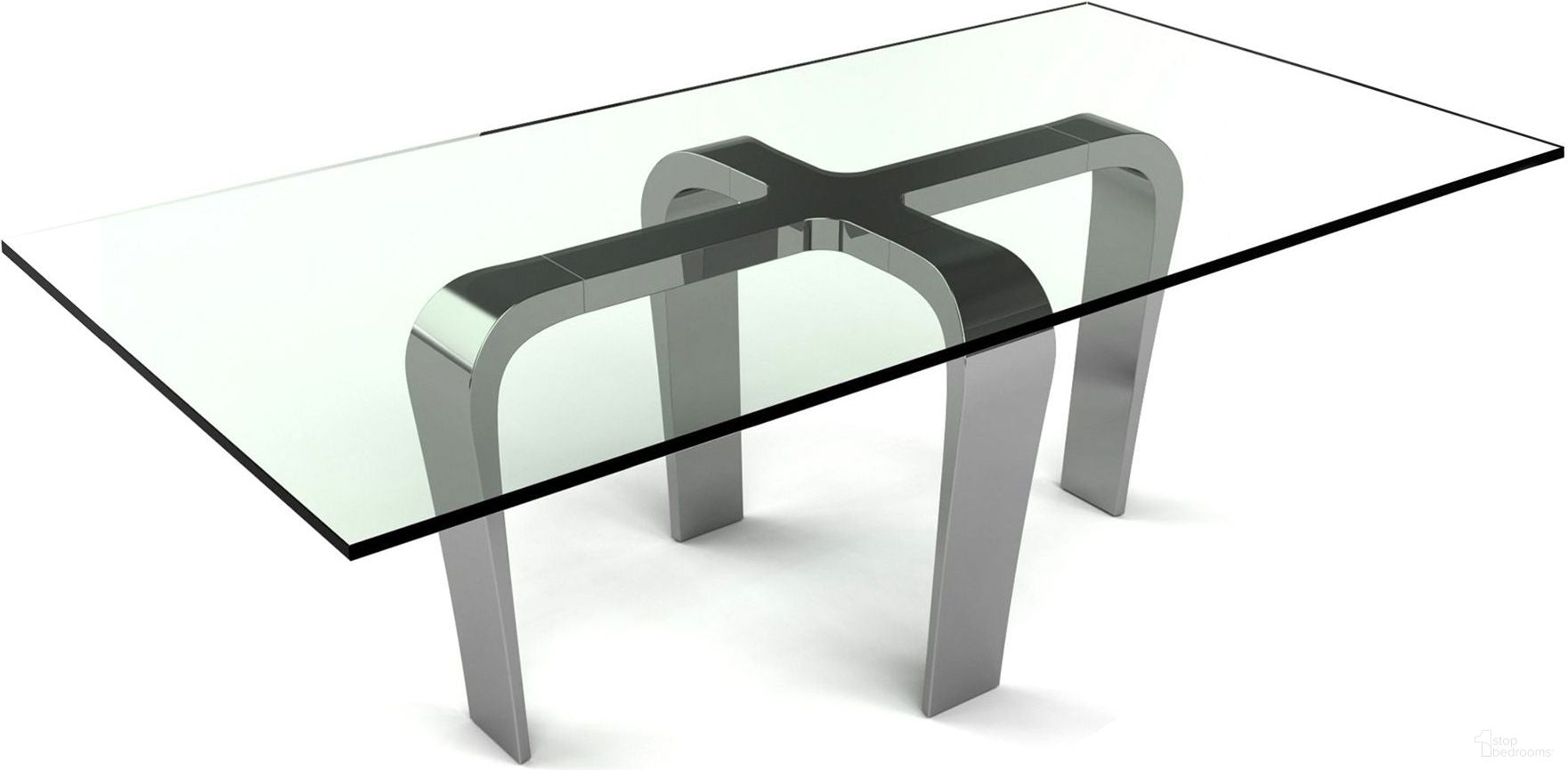 The appearance of Cirrus Rectangular Dining Table with Smoked Glass designed by Bellini Modern Living in the modern / contemporary interior design. This smoke piece of furniture was selected by 1StopBedrooms from Cirrus Collection to add a touch of cosiness and style into your home. Sku: Cirrus RECT DT SMK. Table Base Style: Legs. Table Top Shape: Rectangular. Material: Stainless Steel. Size: 44" x 80".