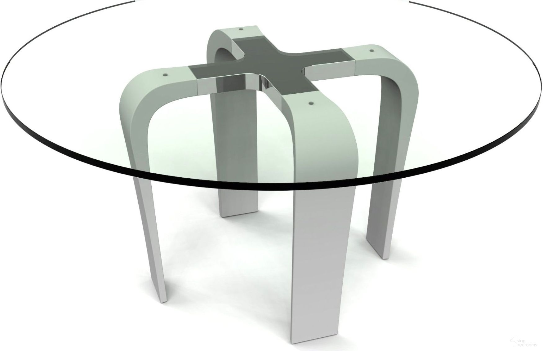 The appearance of Cirrus Round Dining Table with Smoked Glass Top designed by Bellini Modern Living in the modern / contemporary interior design. This smoke piece of furniture was selected by 1StopBedrooms from Cirrus Collection to add a touch of cosiness and style into your home. Sku: Cirrus RD DT SMK. Table Base Style: Legs. Table Top Shape: Round. Material: Stainless Steel. Size: 60".