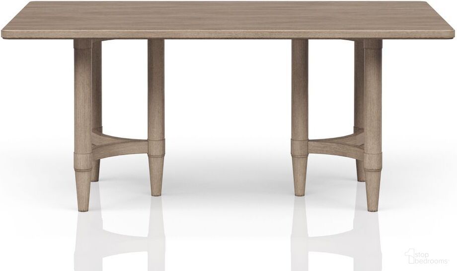 The appearance of Wilmington 36 Inch Hi-Lo Triad Table In Sand designed by Bernell in the transitional interior design. This sand piece of furniture was selected by 1StopBedrooms from Wilmington Collection to add a touch of cosiness and style into your home. Sku: 338-530. Table Base Style: Double Pedestal. Table Top Shape: Rectangular. Material: Rubberwood. Size: 40" x 70".