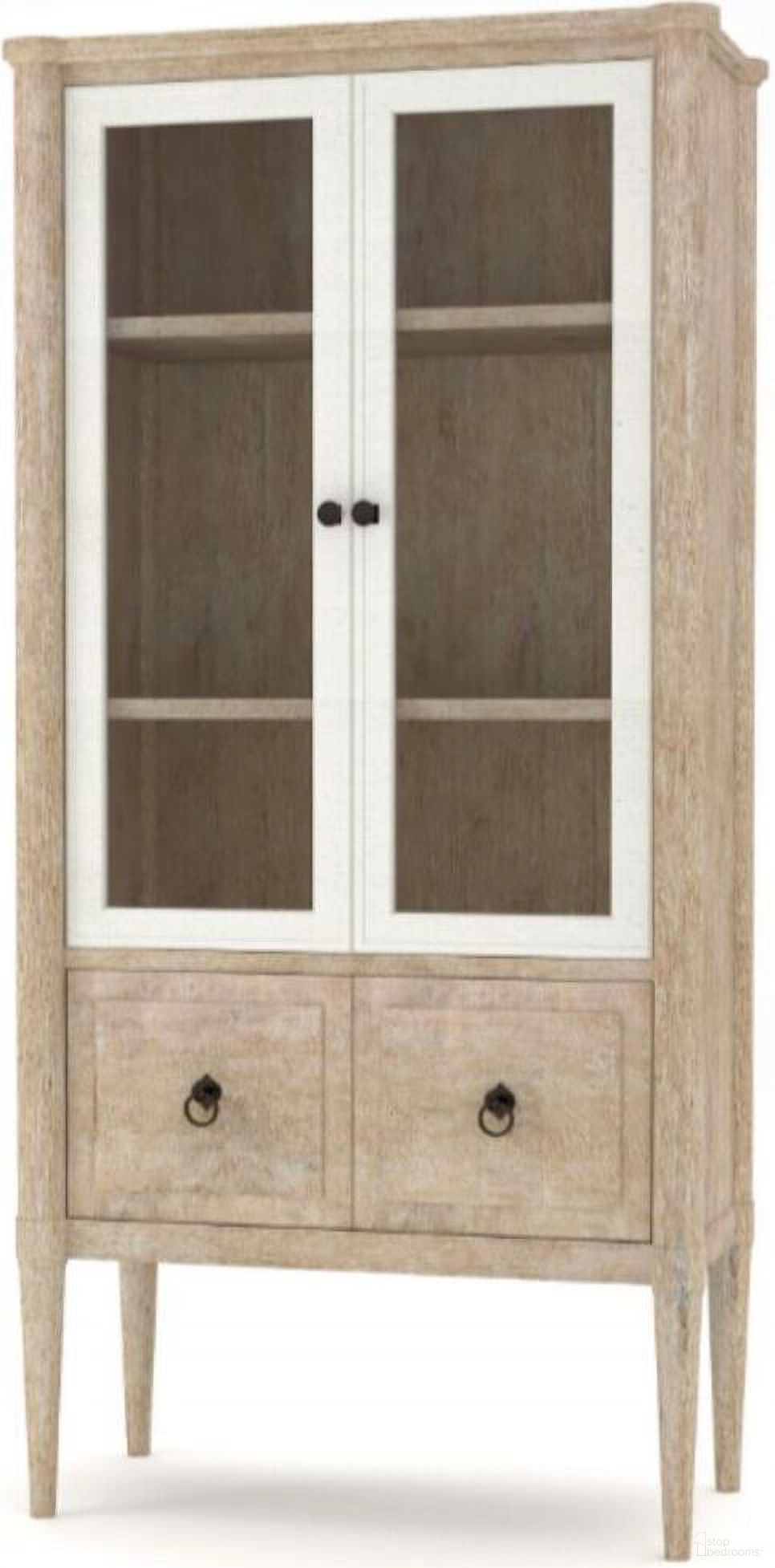 The appearance of Wilmington Display Bookcase In Sand designed by Bernell in the transitional interior design. This sand piece of furniture was selected by 1StopBedrooms from Wilmington Collection to add a touch of cosiness and style into your home. Sku: 338-072. Material: Rubberwood.