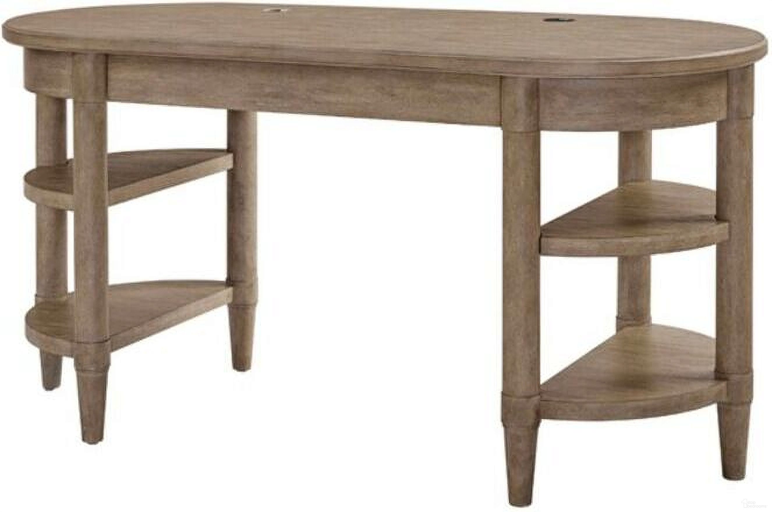The appearance of Wilmington Jr. Executive Desk In Sand designed by Bernell in the transitional interior design. This sand piece of furniture  was selected by 1StopBedrooms from Wilmington Collection to add a touch of cosiness and style into your home. Sku: 338-718. Material: Rubberwood.