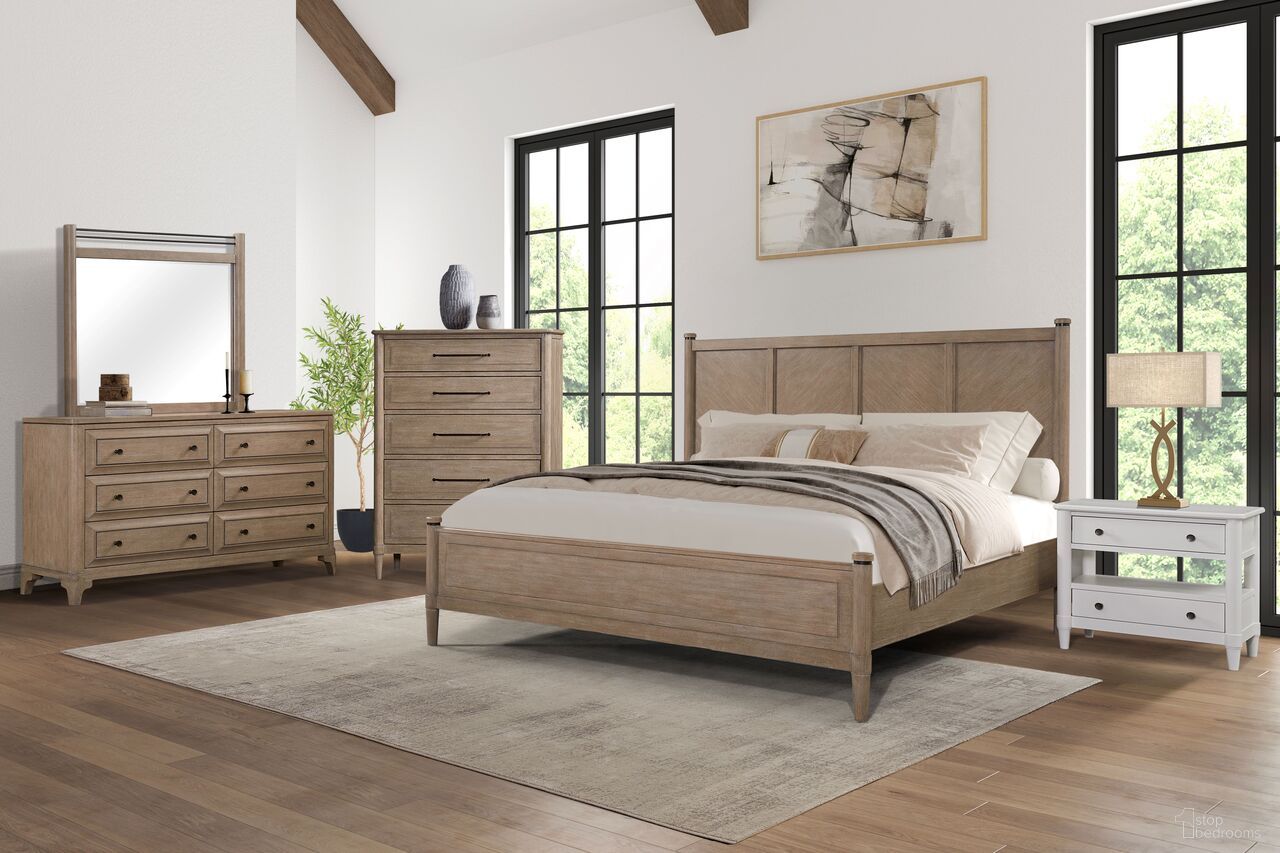 The appearance of Wilmington King Lo-Post Bed In Sand designed by Bernell in the transitional interior design. This sand piece of furniture was selected by 1StopBedrooms from Wilmington Collection to add a touch of cosiness and style into your home. Sku: 338-114. Bed Type: Panel Bed. Bed Size: King. Material: Rubberwood.