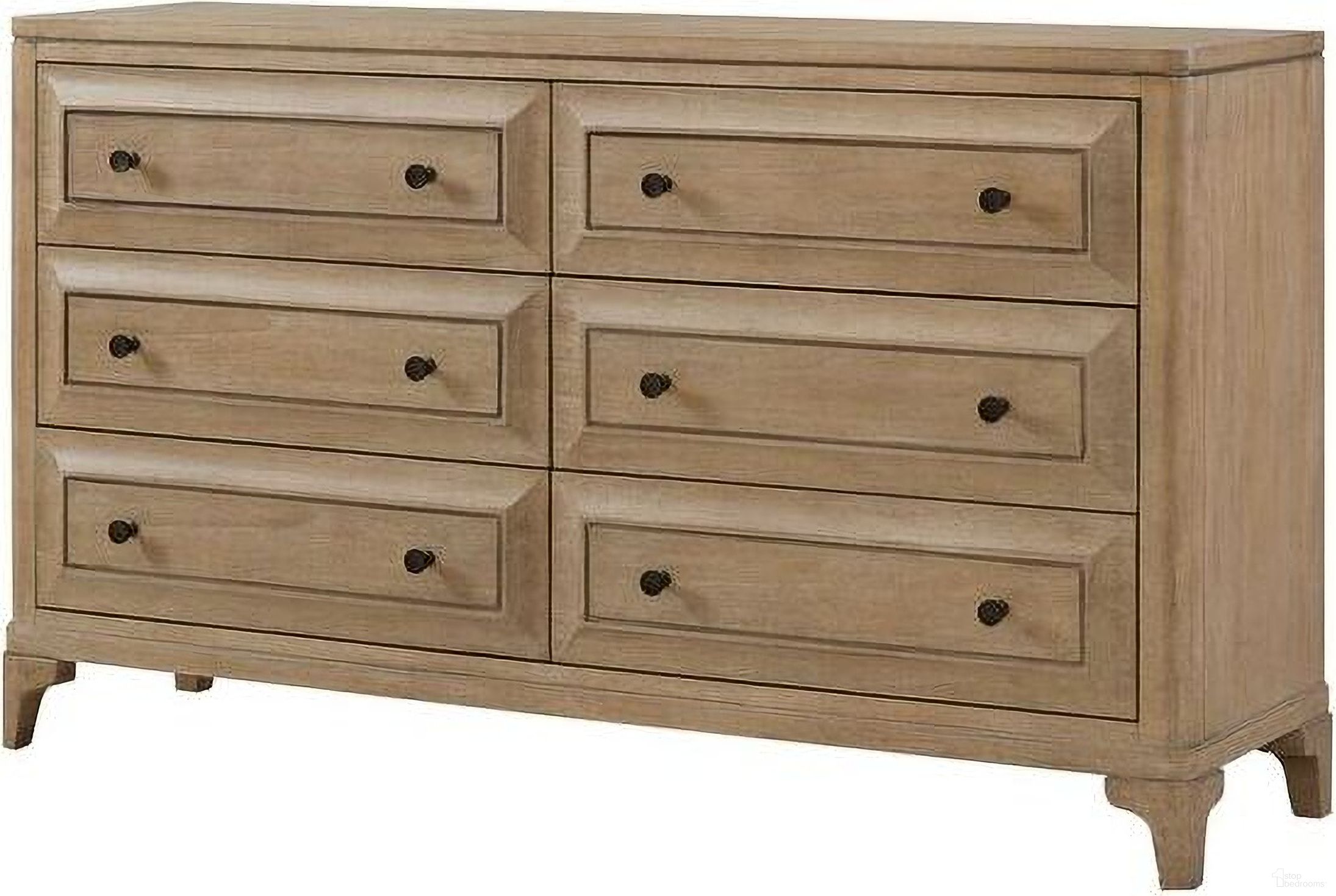 The appearance of Wilmington Modern Dresser In Sand designed by Bernell in the transitional interior design. This sand piece of furniture was selected by 1StopBedrooms from Wilmington Collection to add a touch of cosiness and style into your home. Sku: 338-131. Material: Rubberwood.