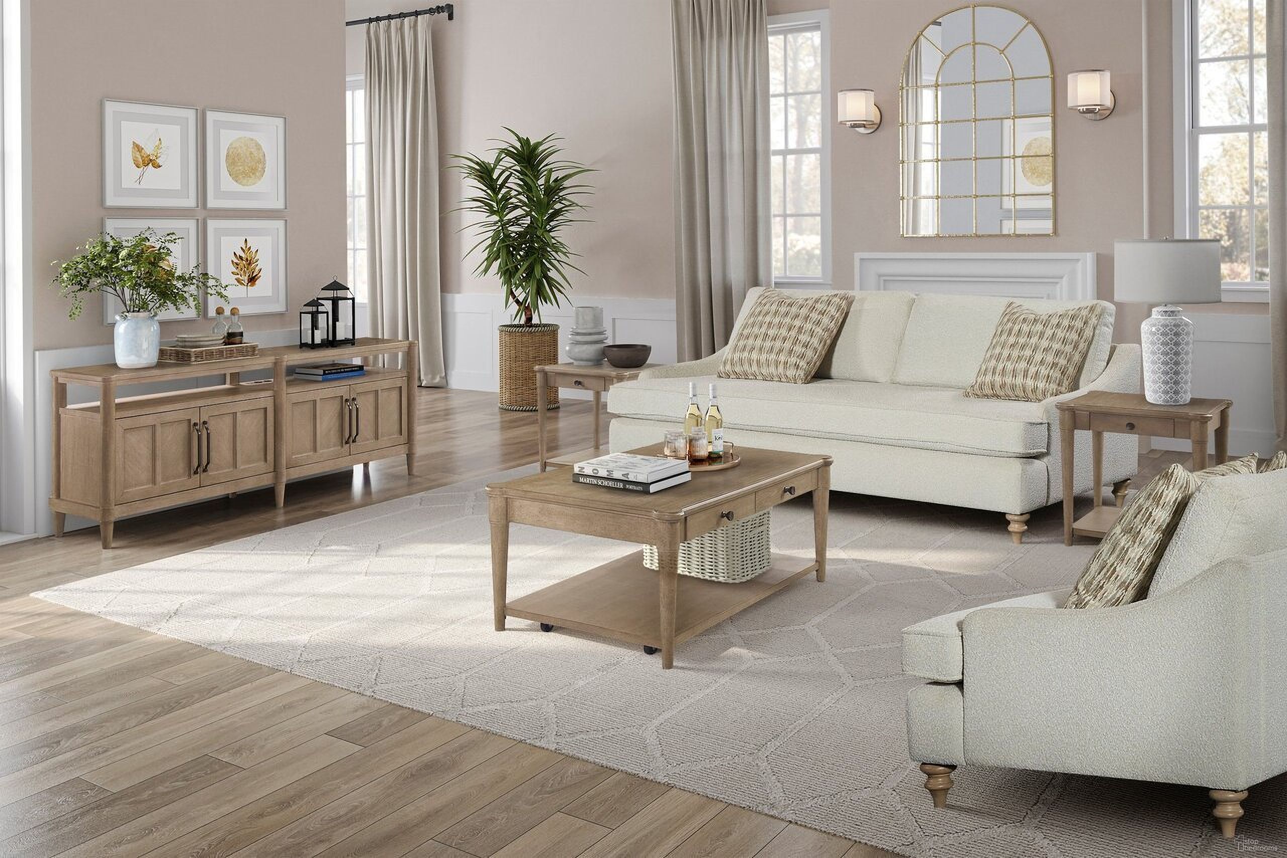 The appearance of Wilmington Occasional Table Set In Sand designed by Bernell in the transitional interior design. This sand piece of furniture was selected by 1StopBedrooms from Wilmington Collection to add a touch of cosiness and style into your home. Sku: 338-001;338-002. Material: Rubberwood.