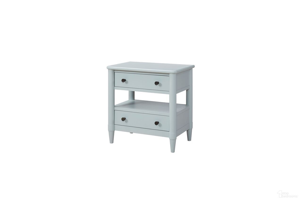 The appearance of Wilmington Open Nightstand In Ocean designed by Bernell in the transitional interior design. This ocean piece of furniture  was selected by 1StopBedrooms from Wilmington Collection to add a touch of cosiness and style into your home. Sku: 338-122-O. Material: Rubberwood.
