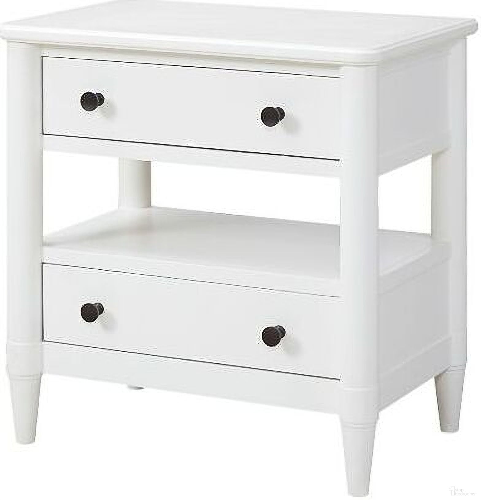 Wilmington Open Nightstand In White