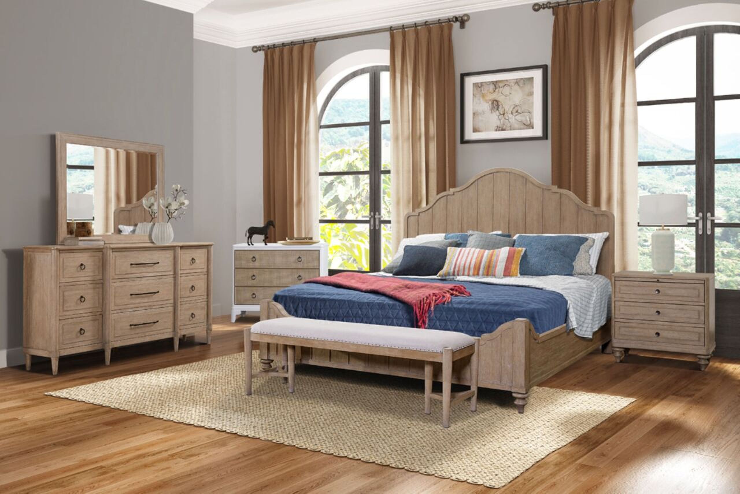 Wilmington Panel Bedroom Set In Sand