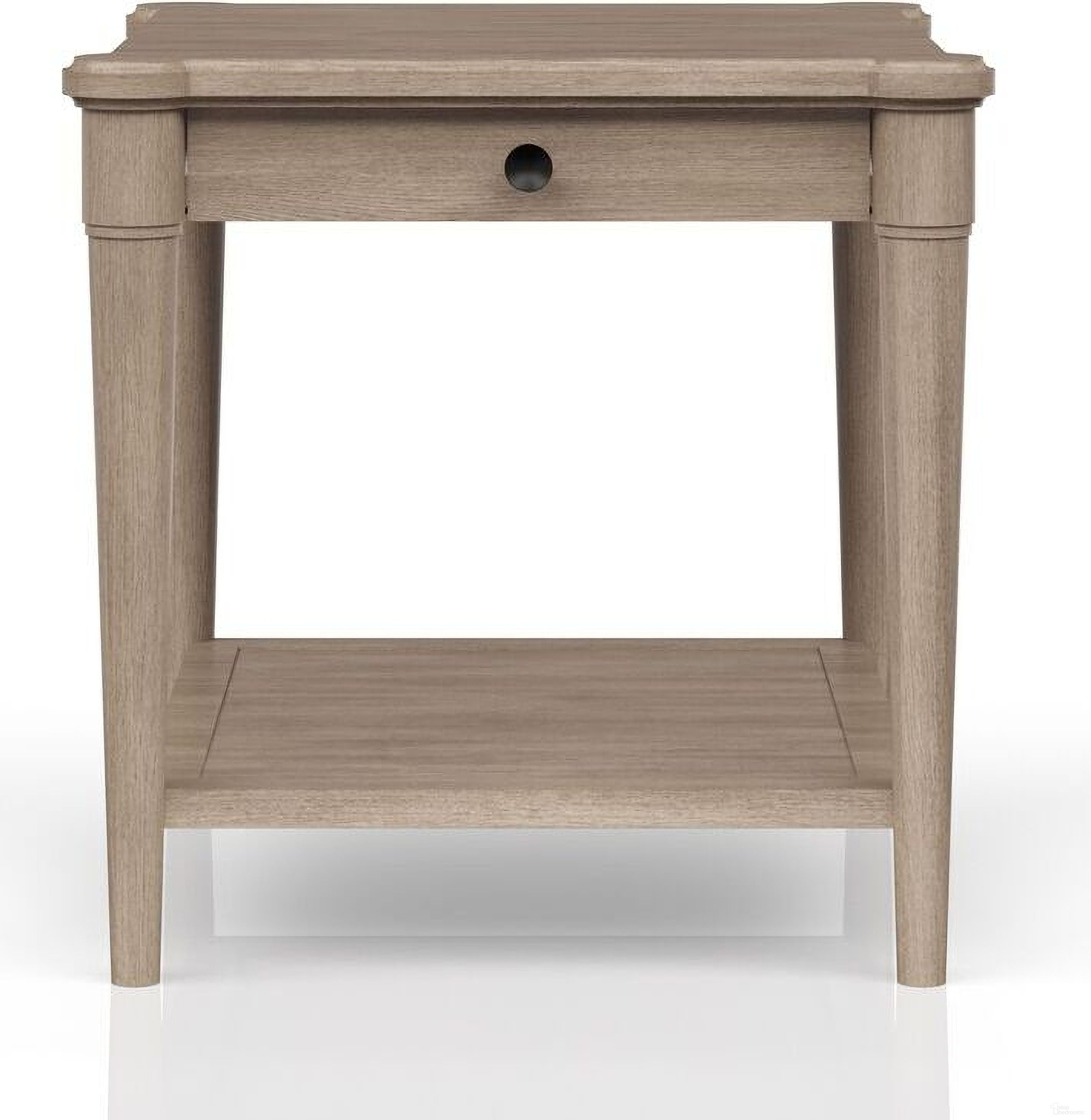 The appearance of Wilmington Wood End Table In Sand designed by Bernell in the transitional interior design. This sand piece of furniture  was selected by 1StopBedrooms from Wilmington Collection to add a touch of cosiness and style into your home. Sku: 338-002. Material: Rubberwood.