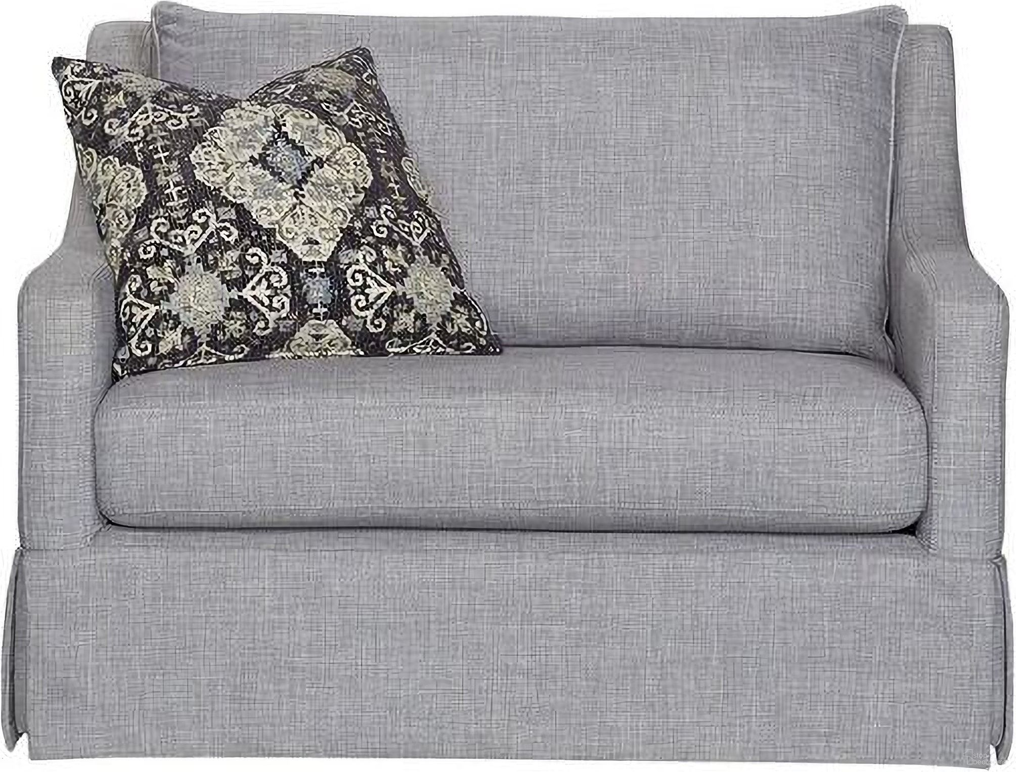 The appearance of Wilmington Chair And Half with 1 Pillow In Gray designed by Bernell in the transitional interior design. This gray piece of furniture was selected by 1StopBedrooms from Wilmington Collection to add a touch of cosiness and style into your home. Sku: 338-902OCH. Material: Foam.