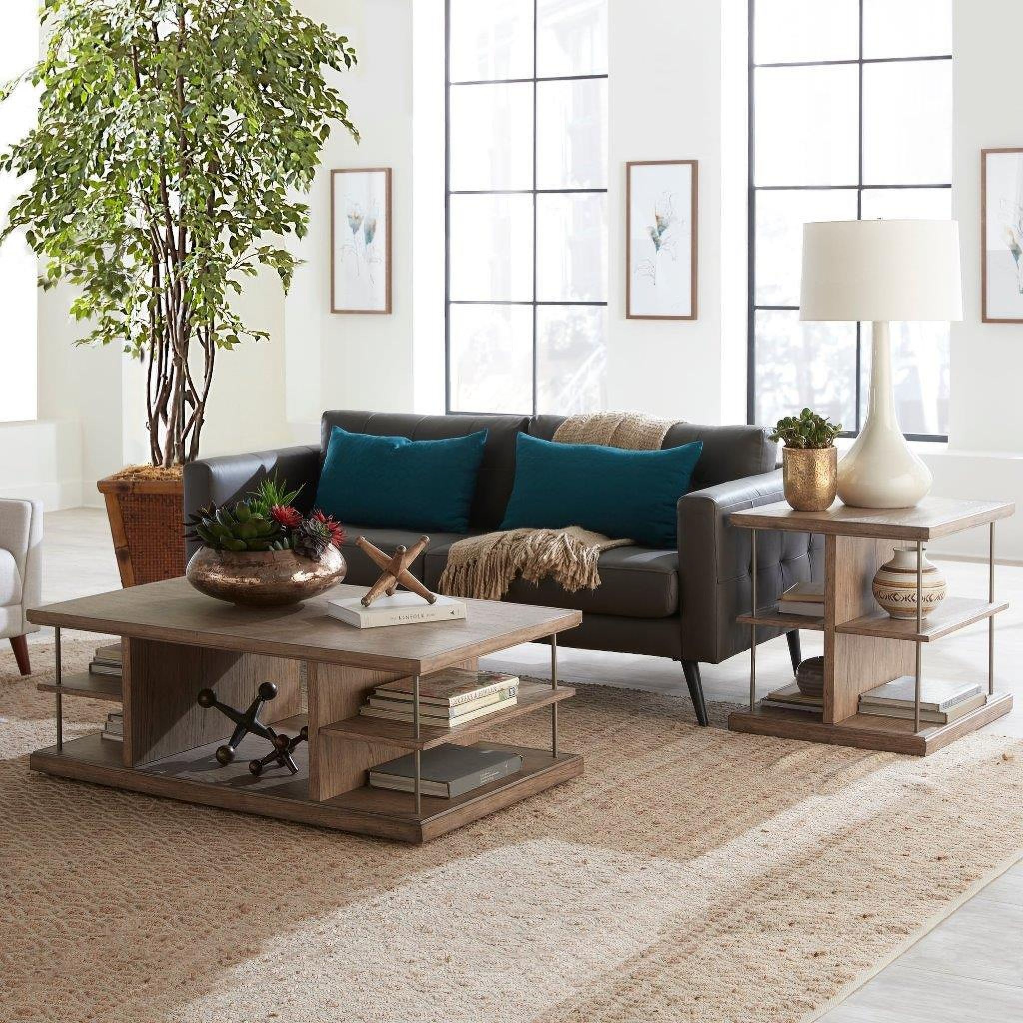 The appearance of City Scape Occasional Table Set In Beige designed by Liberty in the modern / contemporary interior design. This beige piece of furniture was selected by 1StopBedrooms from City Scape Collection to add a touch of cosiness and style into your home. Sku: 421-OT1010;421-OT1020. Material: Poplar.