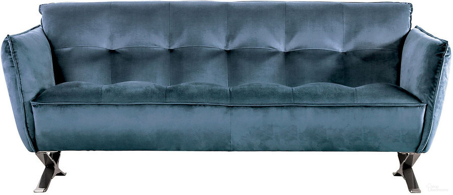 The appearance of Civellutino Sofa In Teal designed by Furniture of America in the modern / contemporary interior design. This teal piece of furniture was selected by 1StopBedrooms from Civellutino Collection to add a touch of cosiness and style into your home. Sku: FM90004-LEG-2;FM90004TL-SF-1. Material: Velvet.