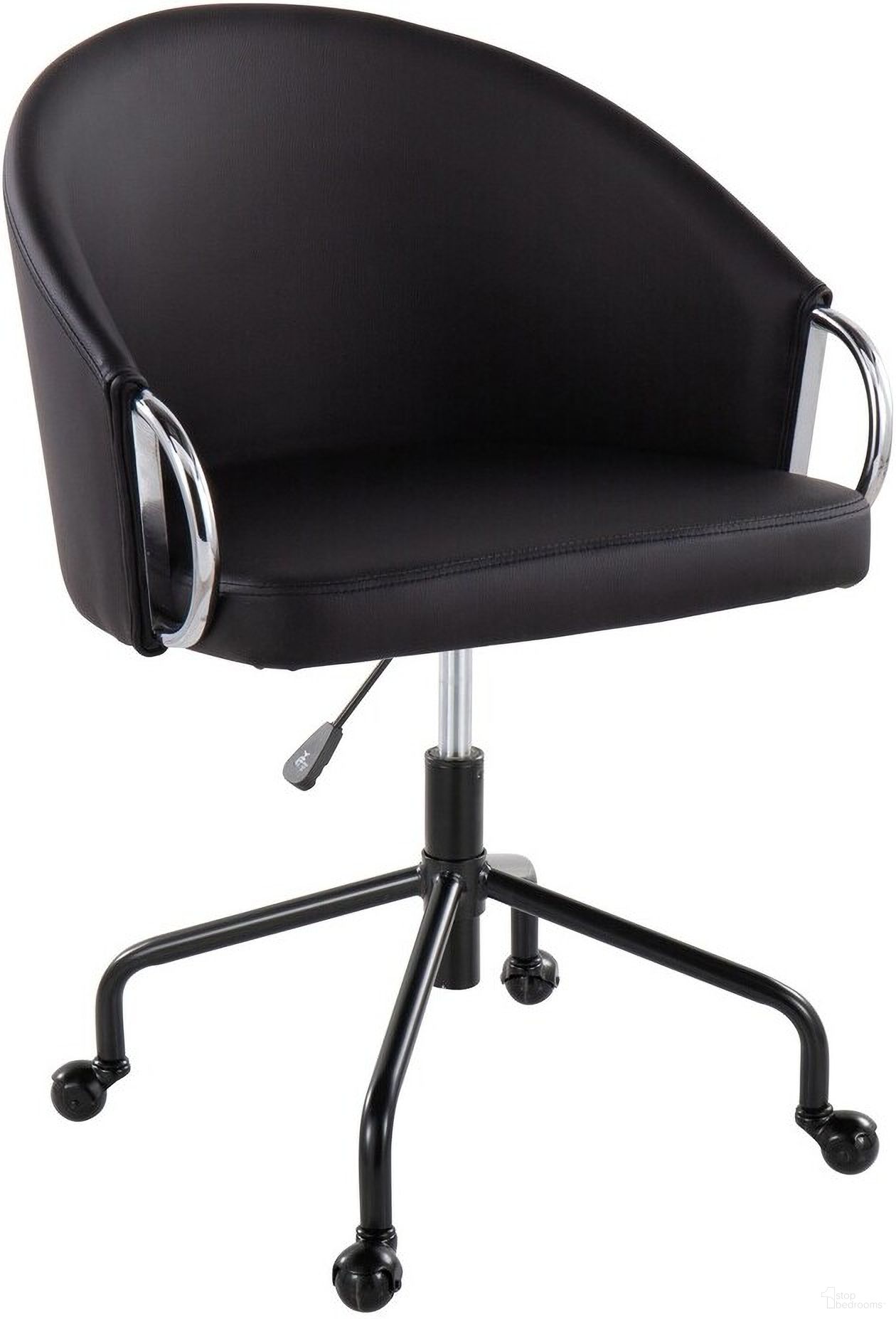 Claire Task Chair In Black and Silver
