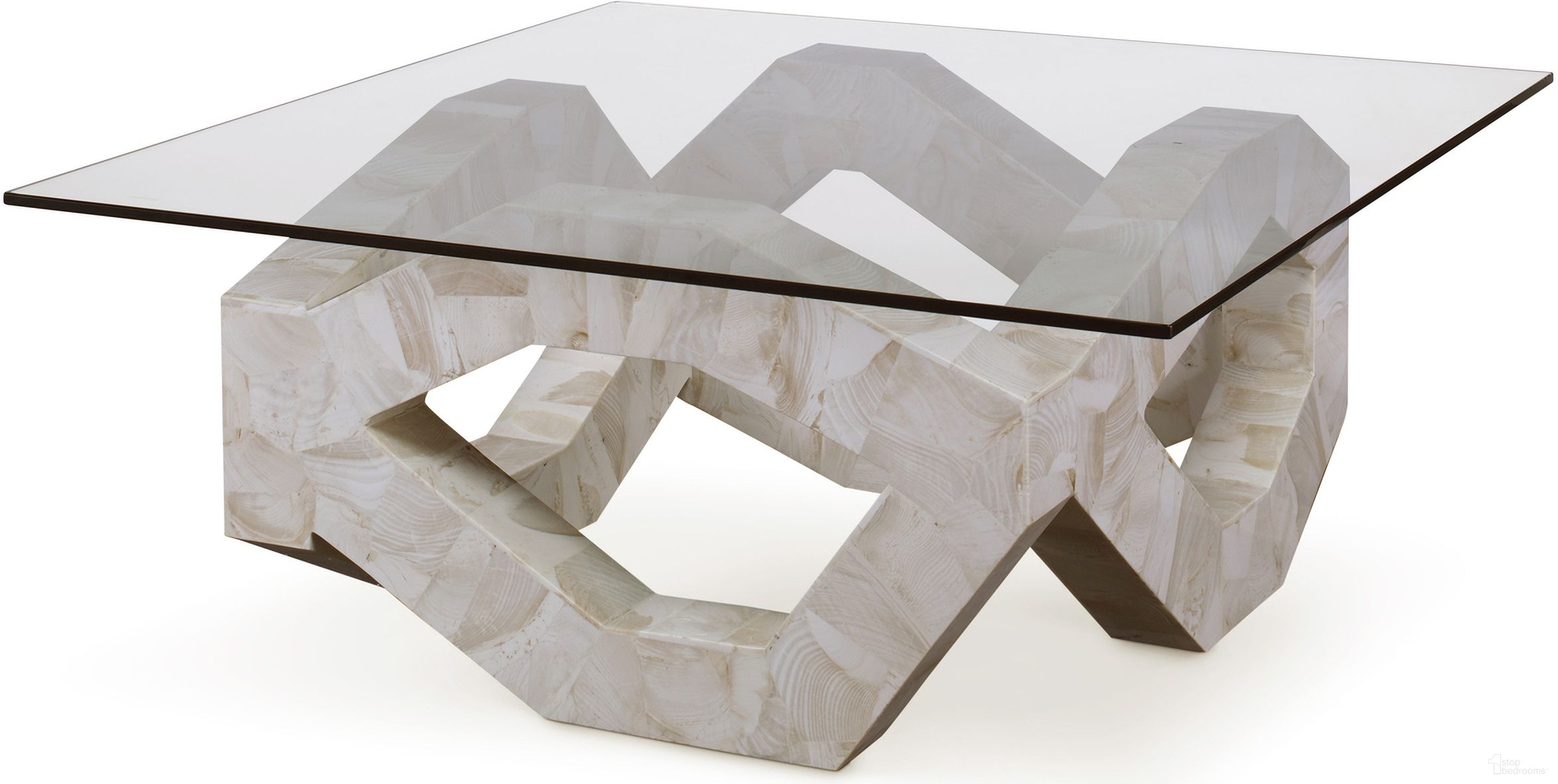 The appearance of Clamstone Cocktail Table In Off White designed by Maitland-Smith in the modern / contemporary interior design. This off white piece of furniture  was selected by 1StopBedrooms from Maitland Smith Collection to add a touch of cosiness and style into your home. Sku: 8128-33-B;8128-33-T. Material: Clamstone.