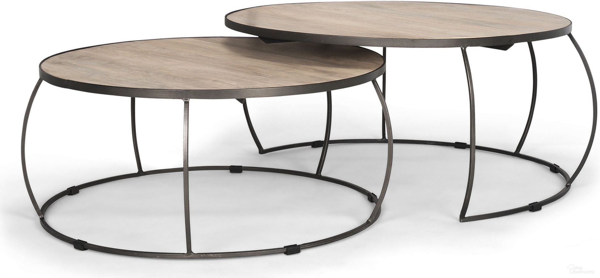 The appearance of Clapp Coffee Table Set of 2 In Silver and White designed by Mercana in the modern / contemporary interior design. This silver and white piece of furniture  was selected by 1StopBedrooms from Clapp Collection to add a touch of cosiness and style into your home. Sku: 70594. Material: Wood.