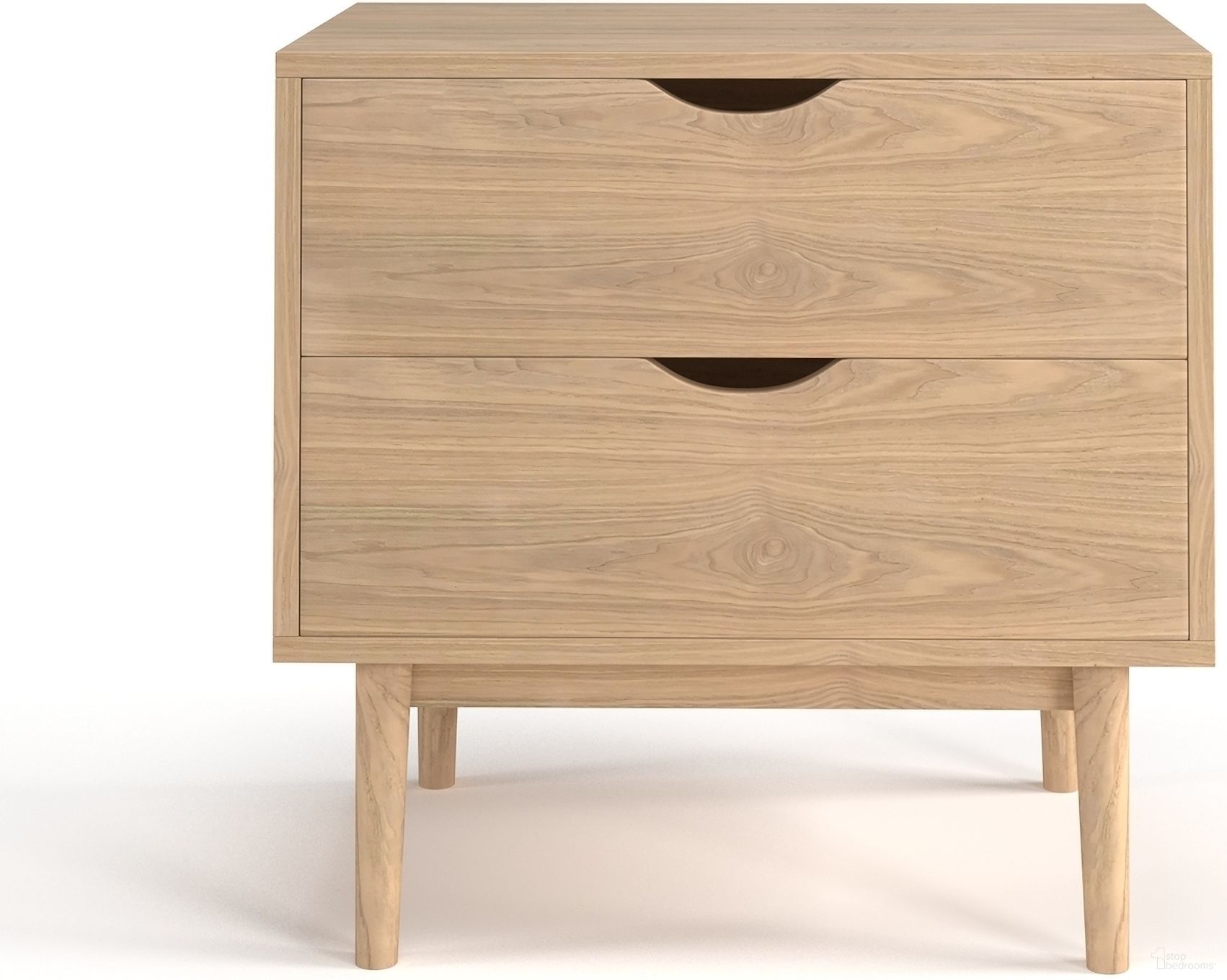 The appearance of Clara 2-Drawer Nightstand In White Wash designed by Aeon in the modern / contemporary interior design. This white wash piece of furniture was selected by 1StopBedrooms from Hej Collection to add a touch of cosiness and style into your home. Sku: AE3431-WhiteWash. Material: Wood.