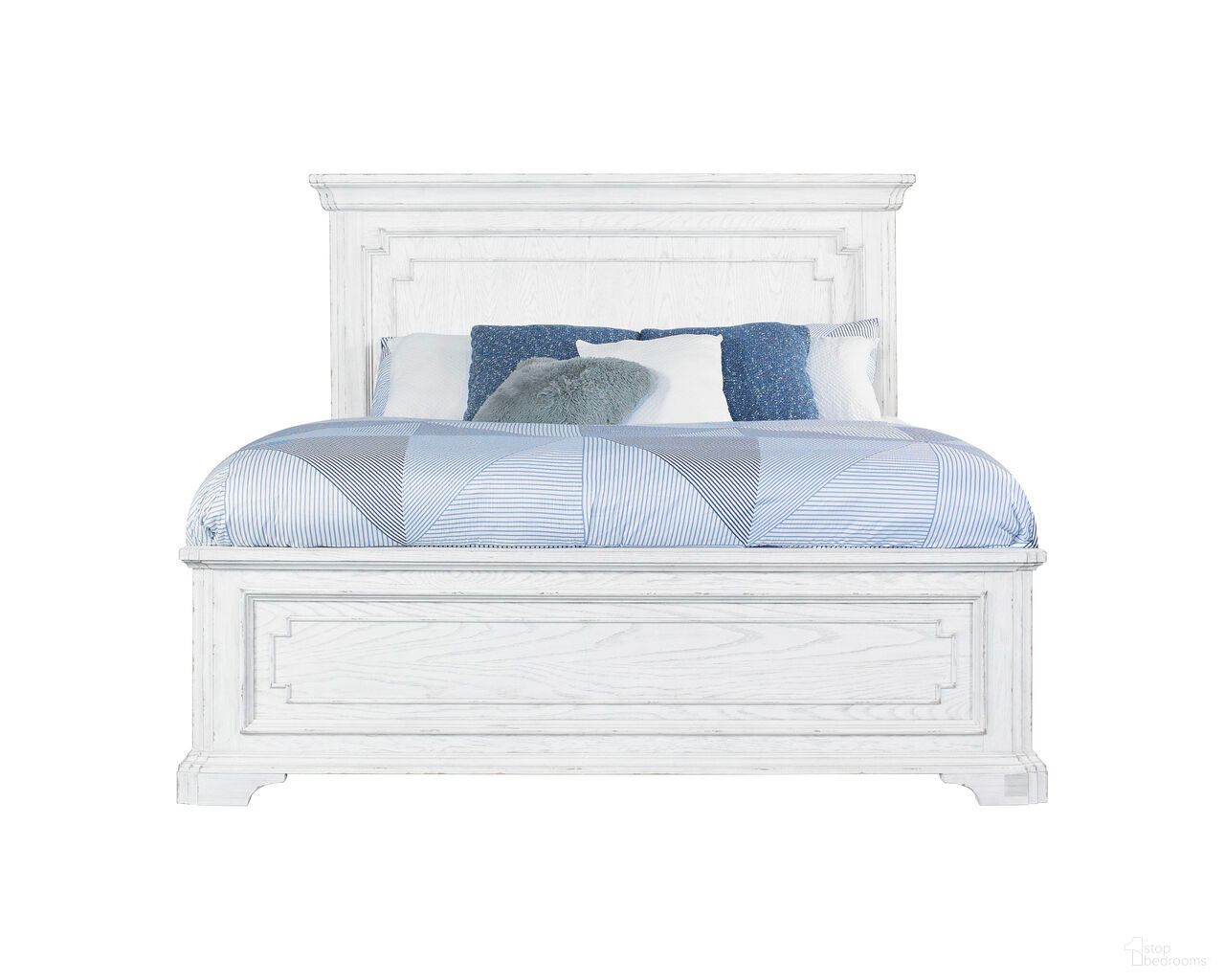 The appearance of Clara California King Panel Bed In White Mist designed by Alpine in the traditional interior design. This white mist piece of furniture was selected by 1StopBedrooms from Clara Collection to add a touch of cosiness and style into your home. Sku: F7653CK. Bed Type: Panel Bed. Bed Size: California King. Material: Poplar Solid.