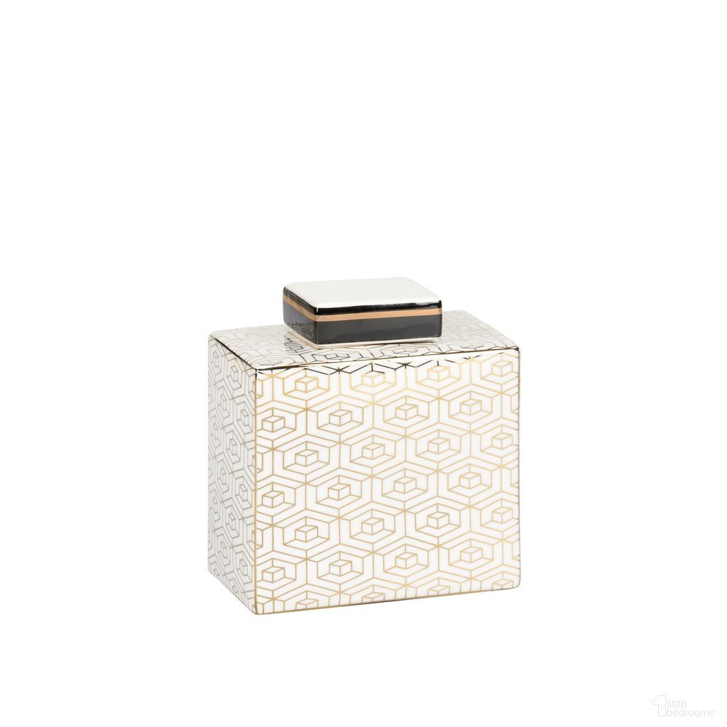 The appearance of Clara Canister In White and Cream designed by Wildwood in the modern / contemporary interior design. This white/cream piece of furniture  was selected by 1StopBedrooms from Wildwood Collection to add a touch of cosiness and style into your home. Sku: 302440. Material: Porcelain.