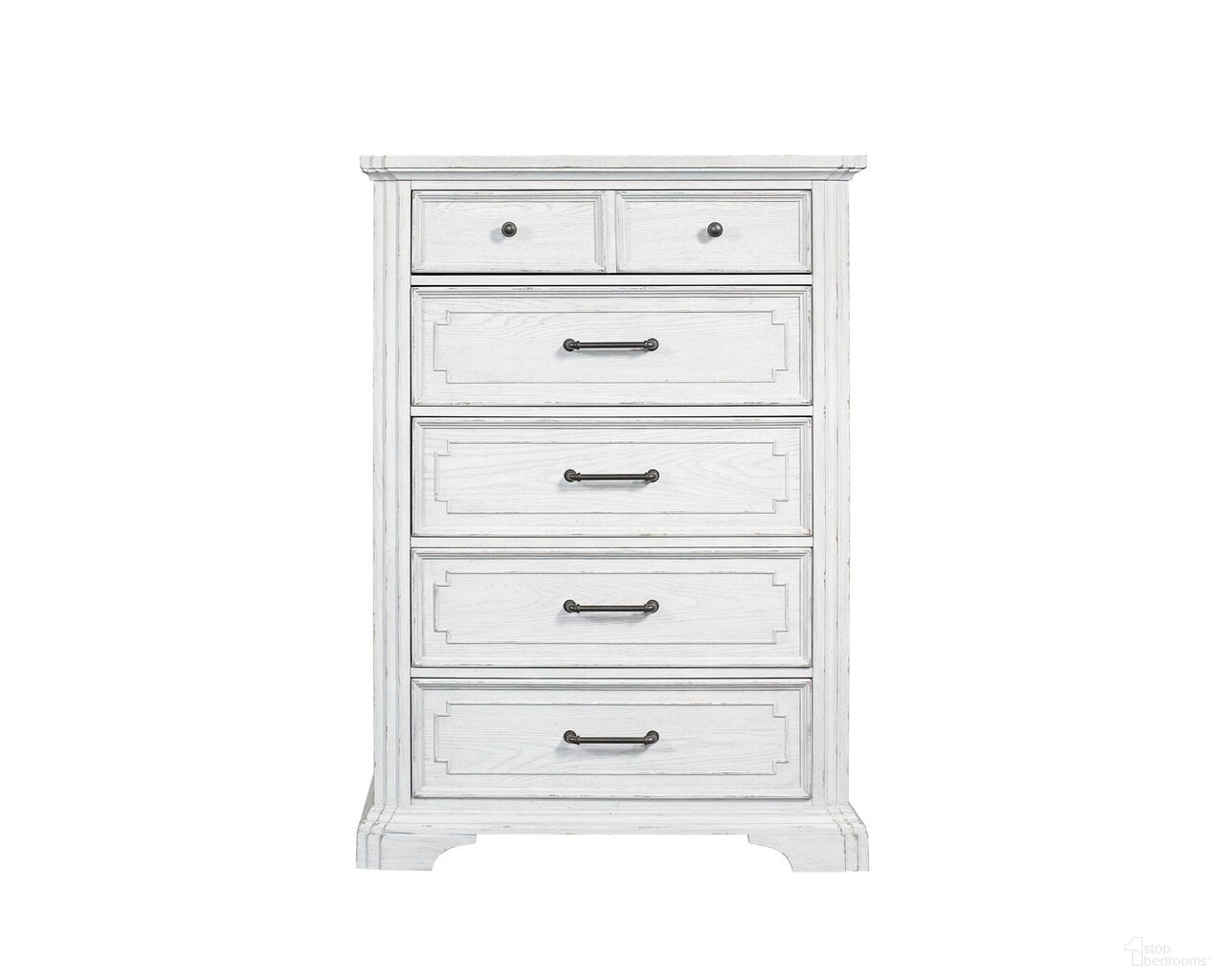 The appearance of Clara Chest In White Mist designed by Alpine in the traditional interior design. This white mist piece of furniture was selected by 1StopBedrooms from Clara Collection to add a touch of cosiness and style into your home. Sku: F7653-11. Material: Poplar Solid.