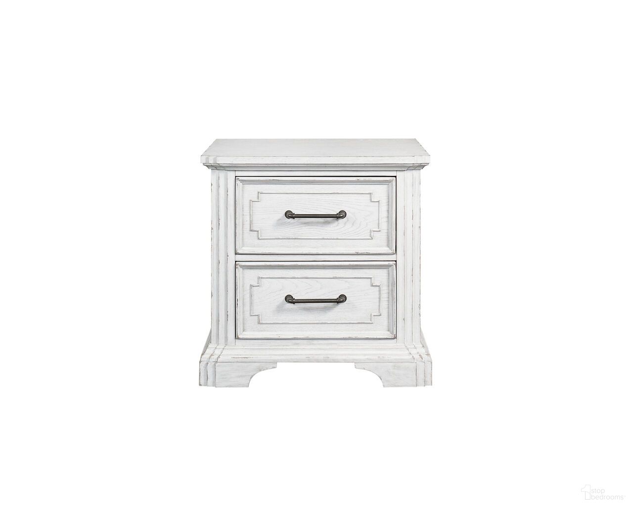 The appearance of Clara Nightstand In White Mist designed by Alpine in the traditional interior design. This white mist piece of furniture was selected by 1StopBedrooms from Clara Collection to add a touch of cosiness and style into your home. Sku: F7653-12. Material: Poplar Solid.